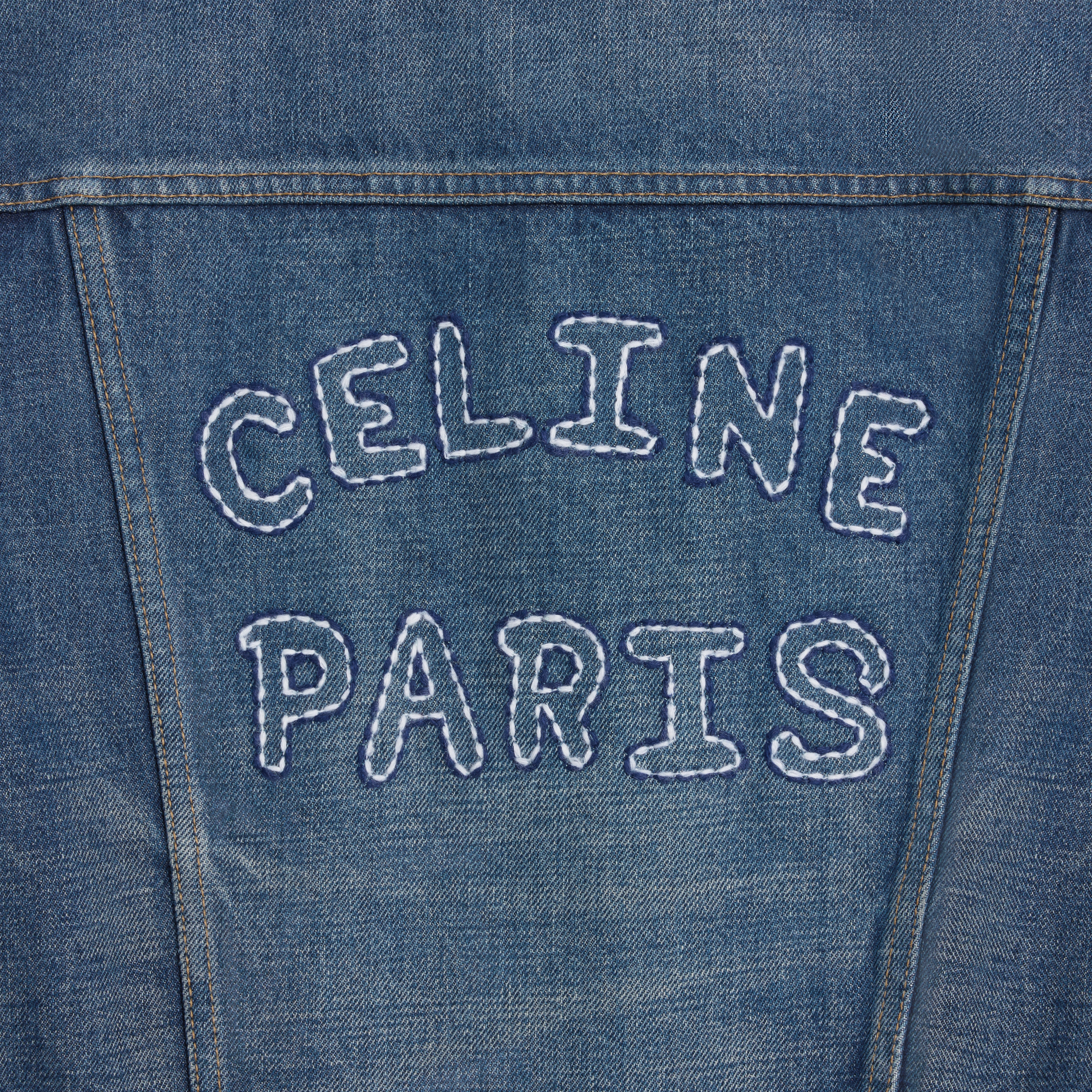 Trucker jacket in dark union wash denim - 5