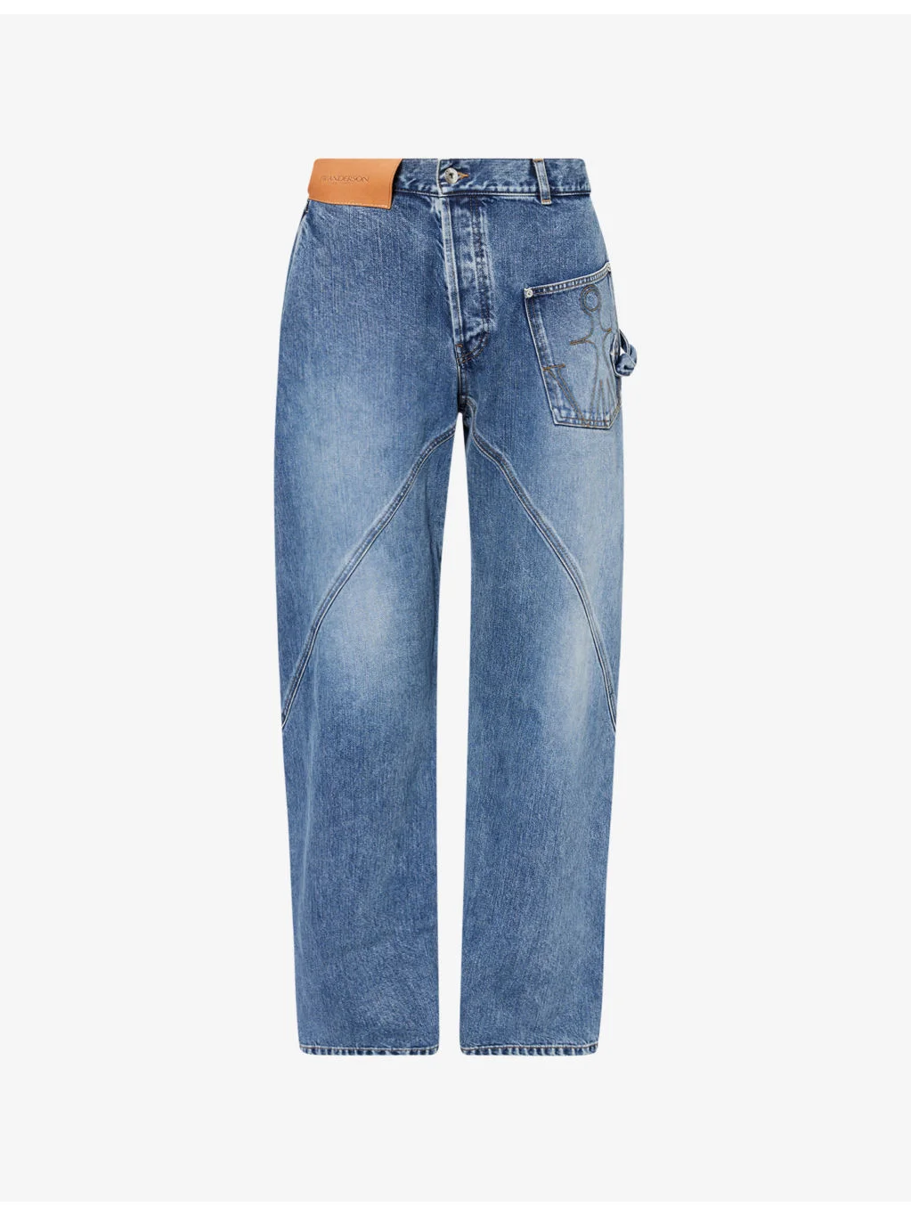 Twisted Workwear Straight-Leg Denim Jeans - 1