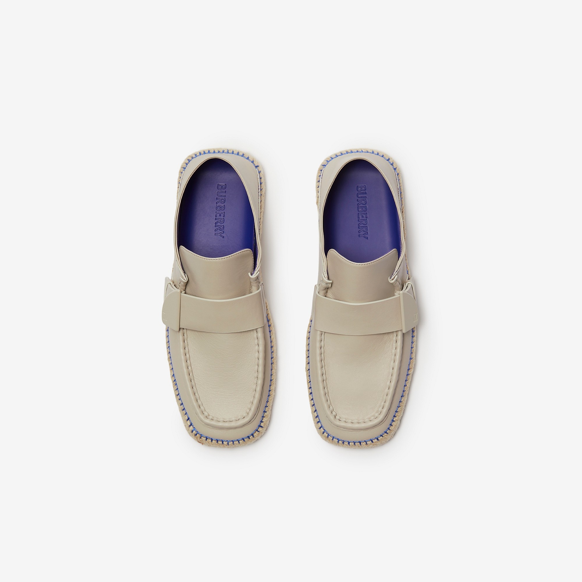 Leather Deck Espadrilles - 5