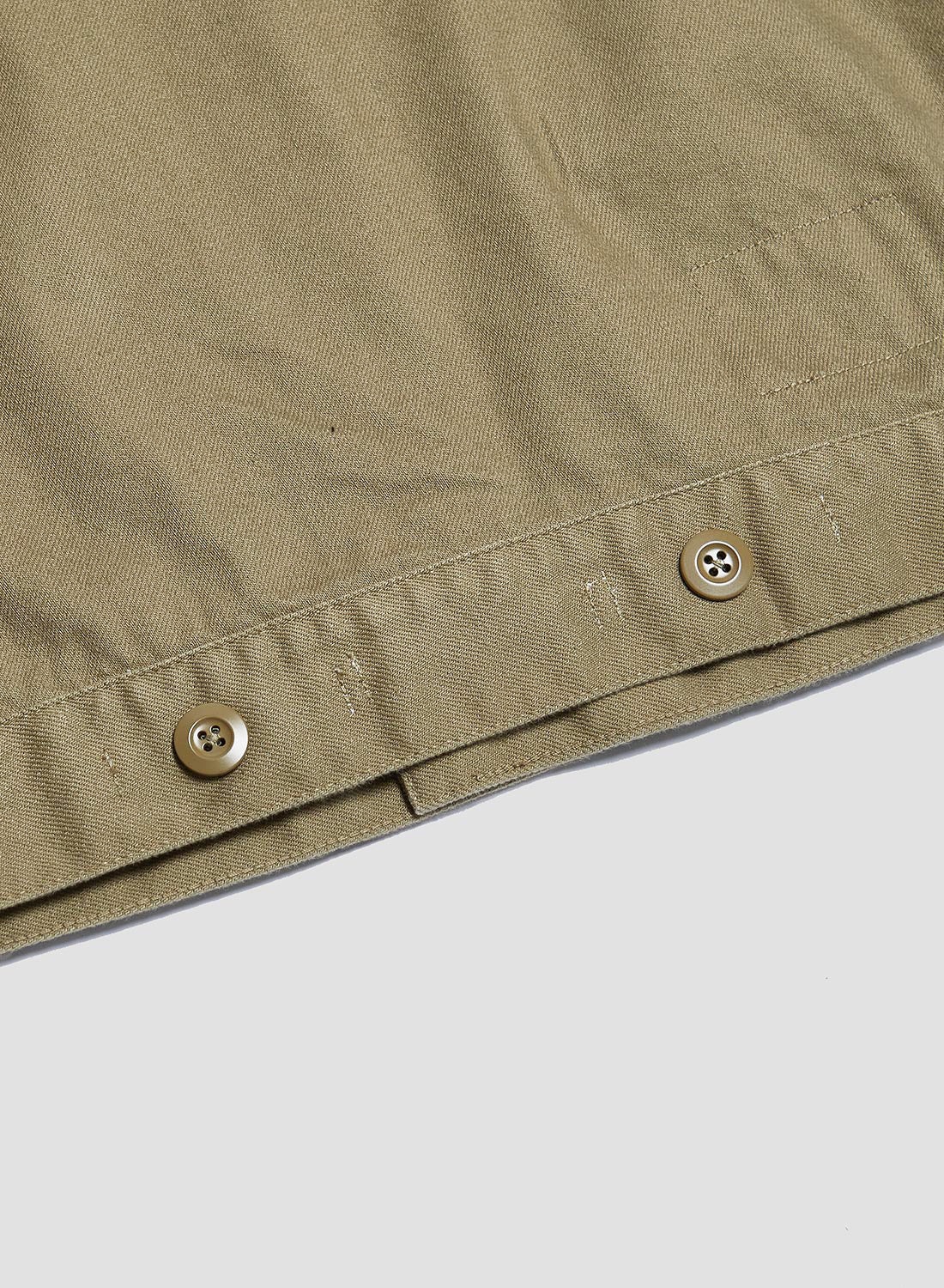 Short Jacket Heavy Cotton in Army - 8