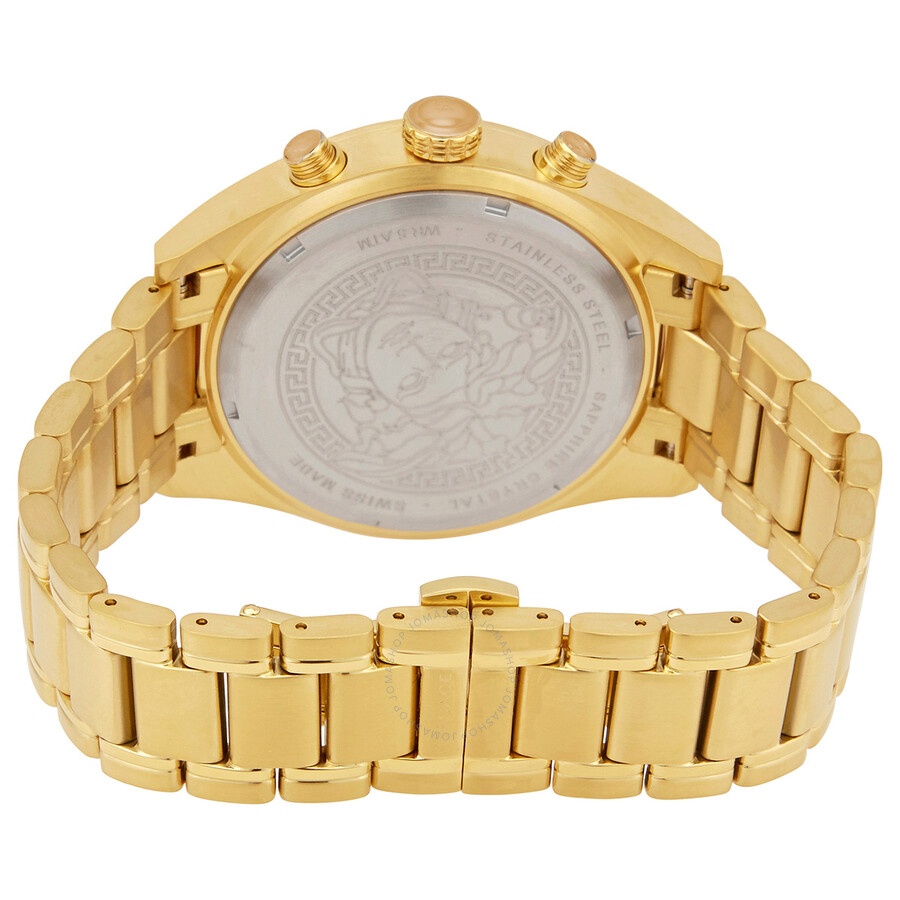 Versace V-Chrono Chronograph Quartz White Dial Men's Watch VEHB00719 - 3