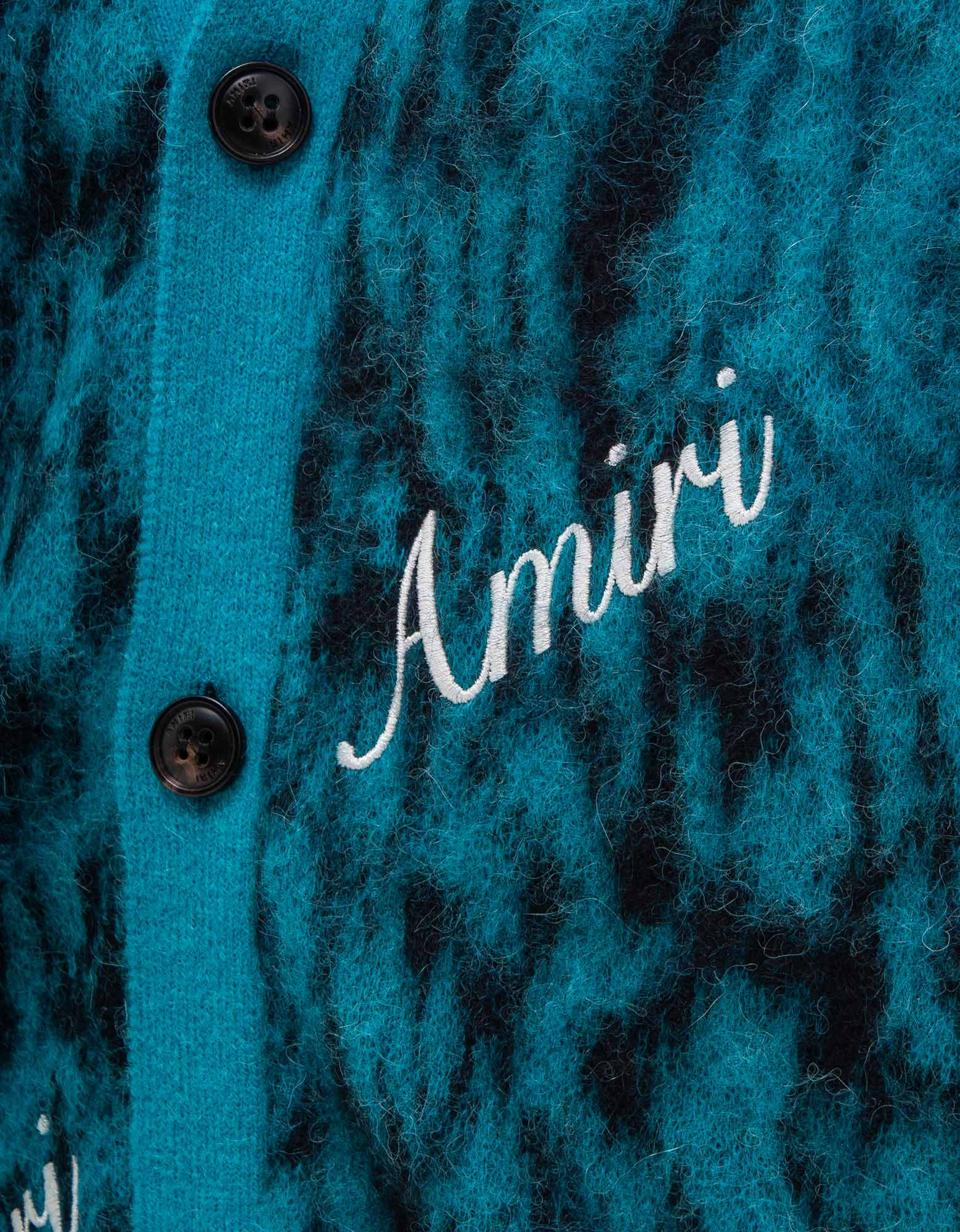Amiri Blue Mohair Cardigan - 5