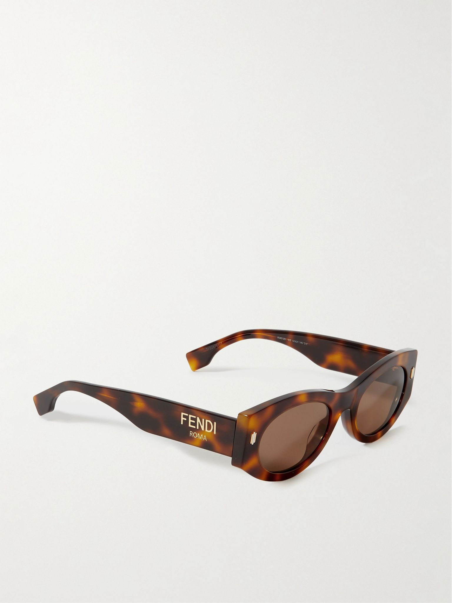 Roma oval-frame tortoiseshell acetate sunglasses Tortoiseshell - 3