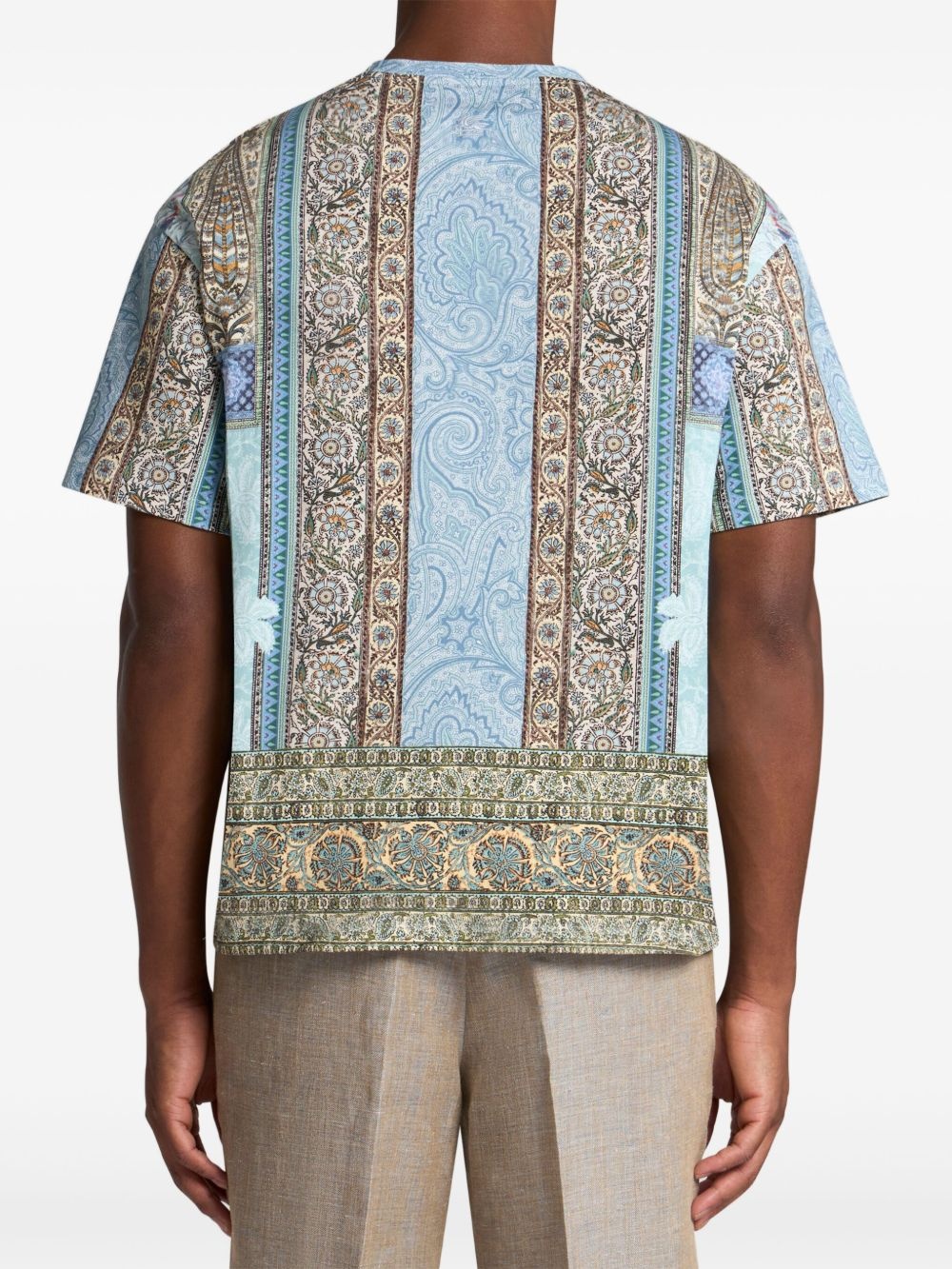 abstract print T-shirt - 3