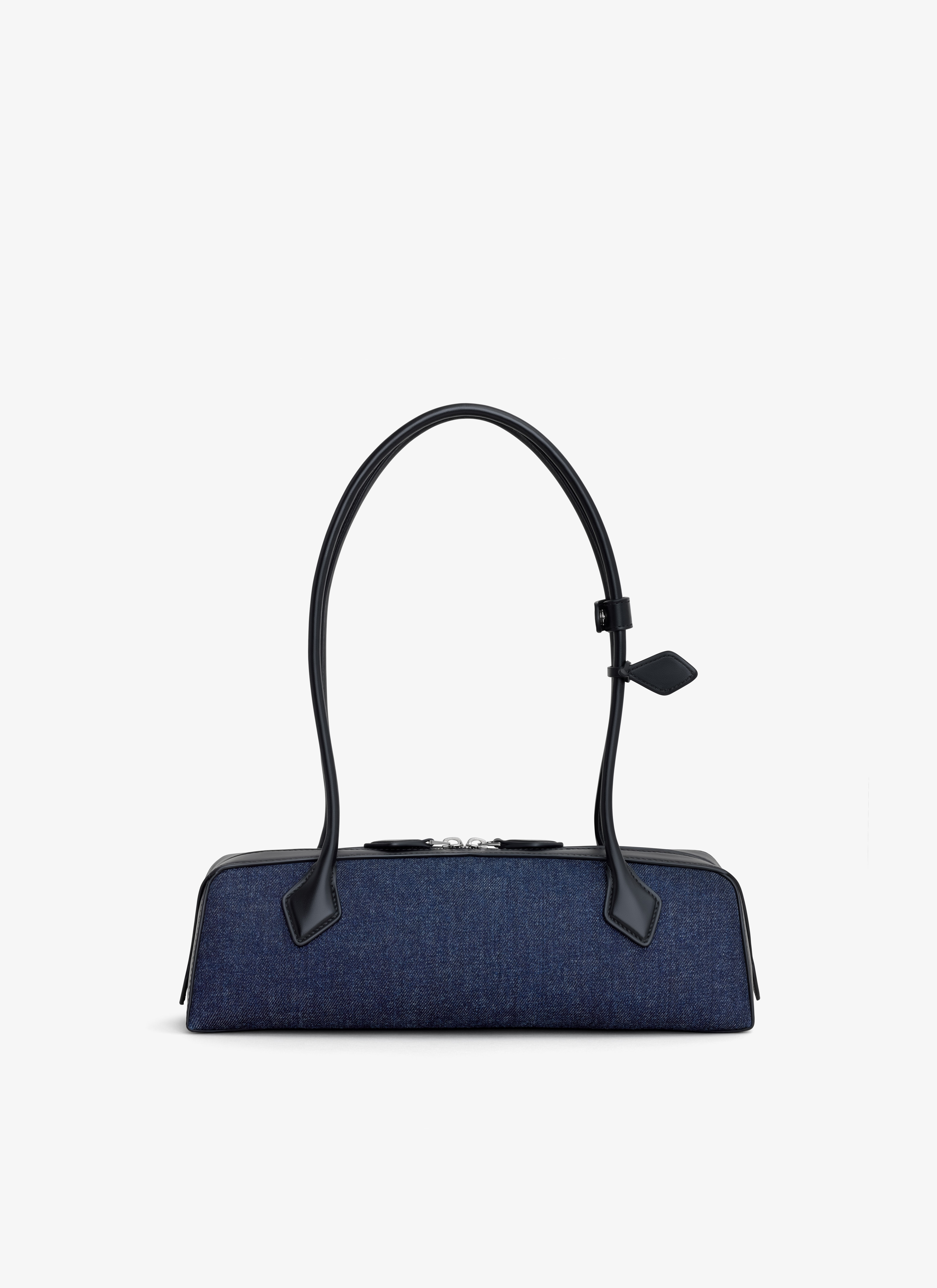 LE TECKEL MEDIUM BAG IN DENIM AND LEATHER - 3