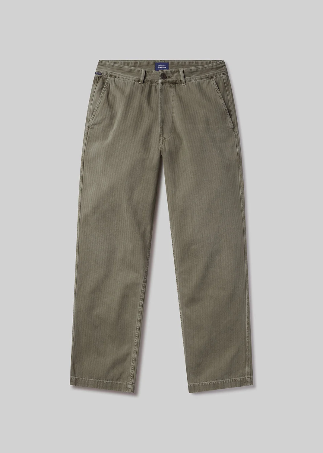 Belgian Chino In Dark Olive - 1