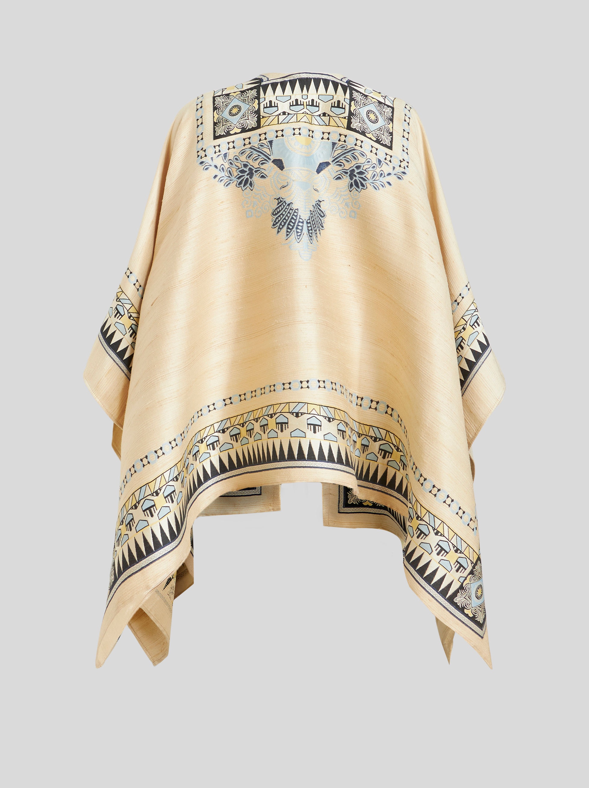 SCARF PRINT CAPE - 5