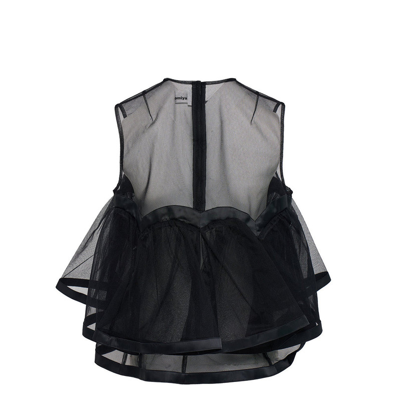 Noir Kei Ninomiya Nylon Tulle Top outlook