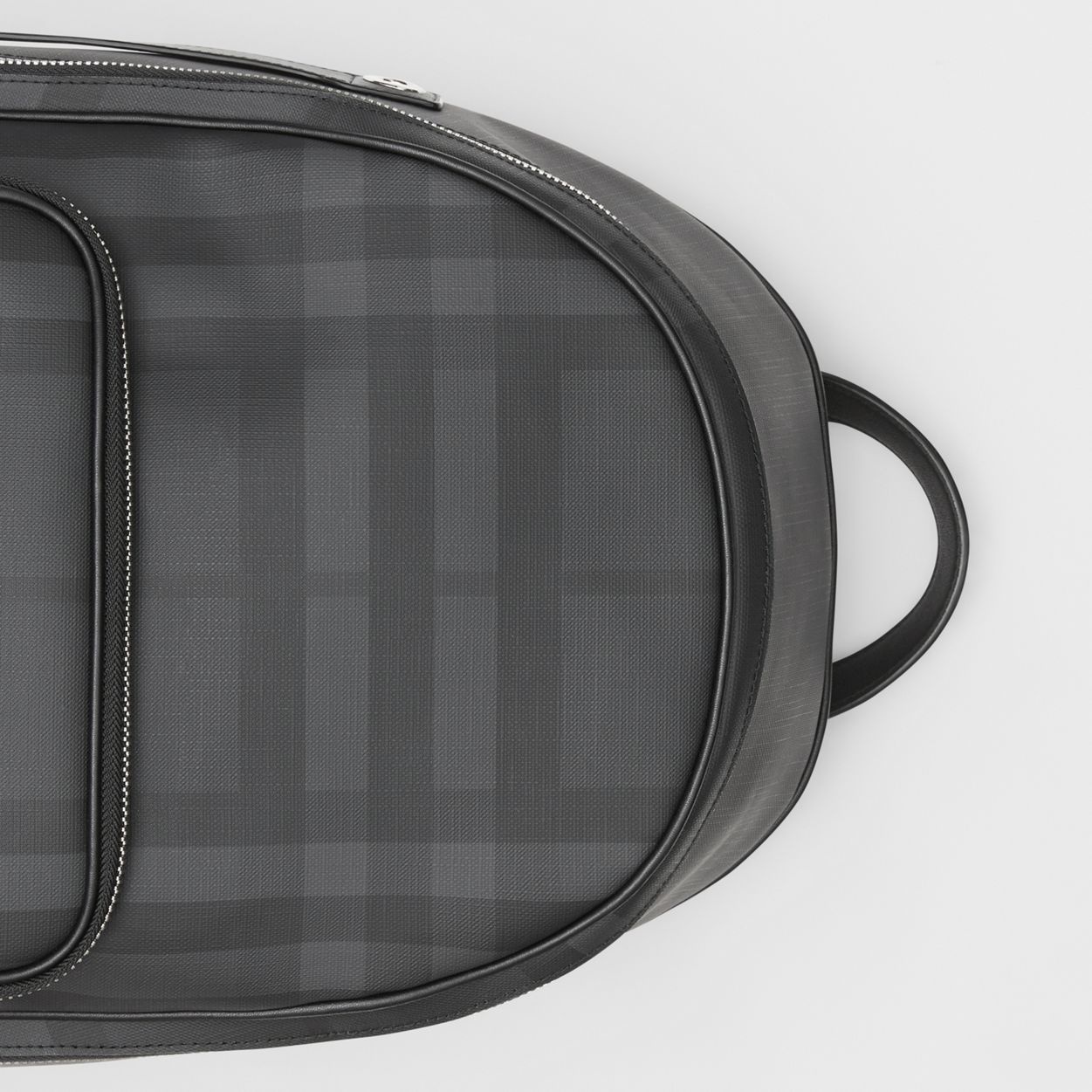 London Check and Leather Backpack - 2
