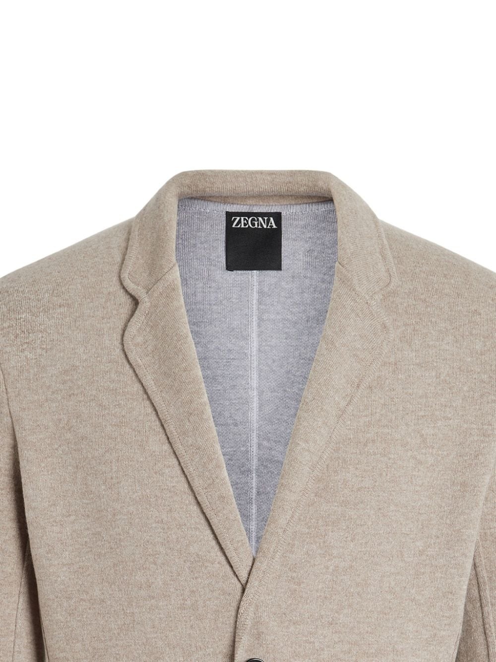 single-breasted cashmere blazer - 2