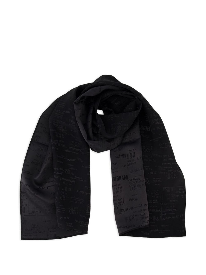 MM6 Maison Margiela jacquard logo scarf outlook