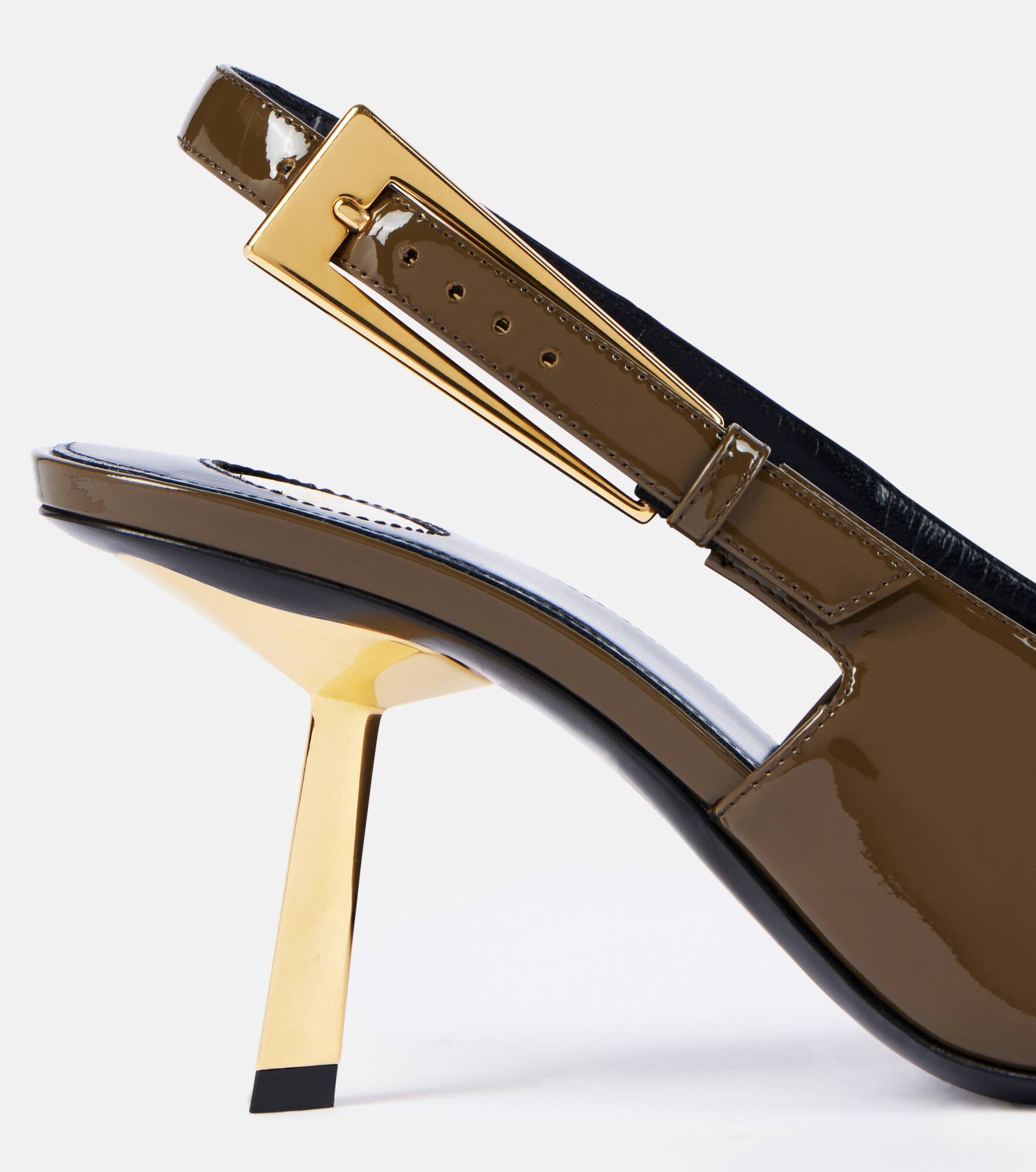 Lee 75 patent leather slingback pumps - 5