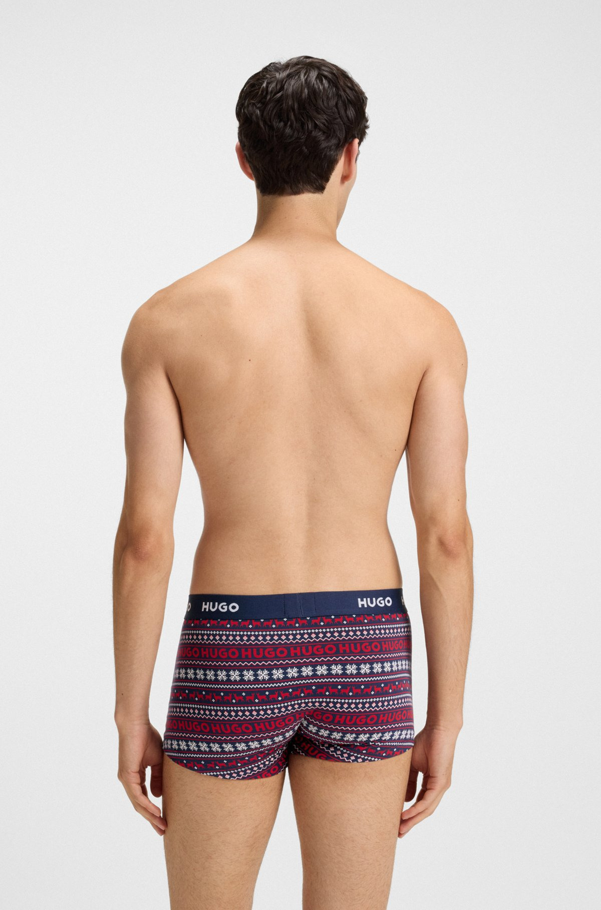 THREE-PACK OF STRETCH TRUNKS IN COTTON - 3