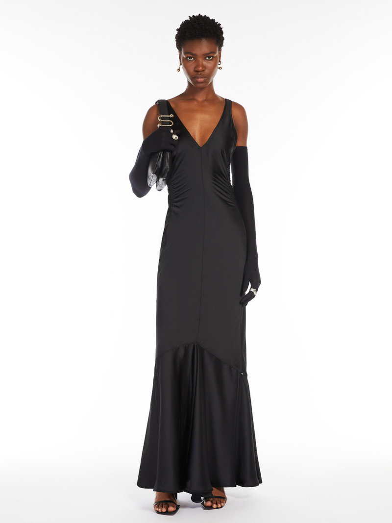 Sportmax KATIA Long satin dress outlook