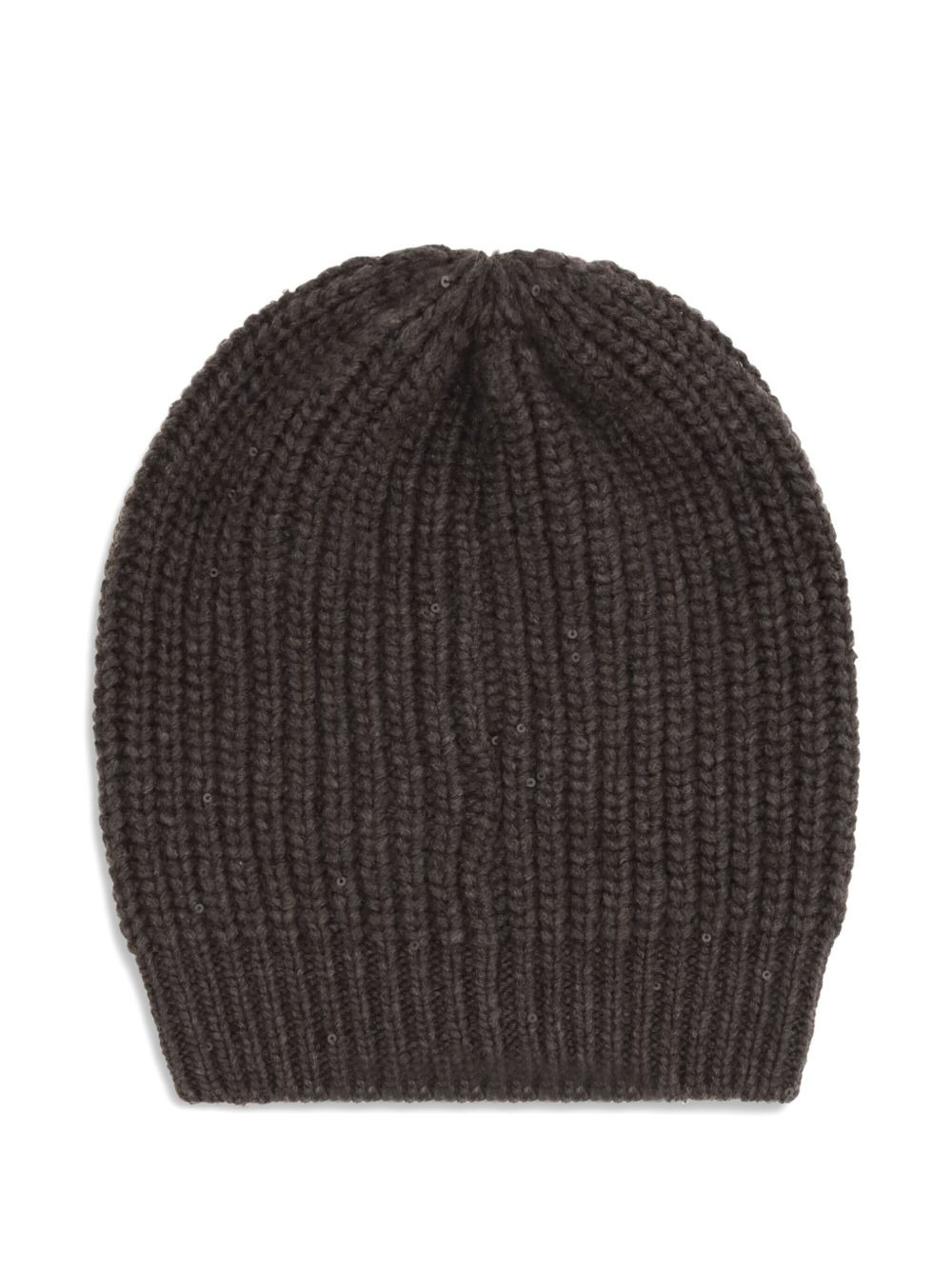 ribbed sequin-embellished beannie hat - 2