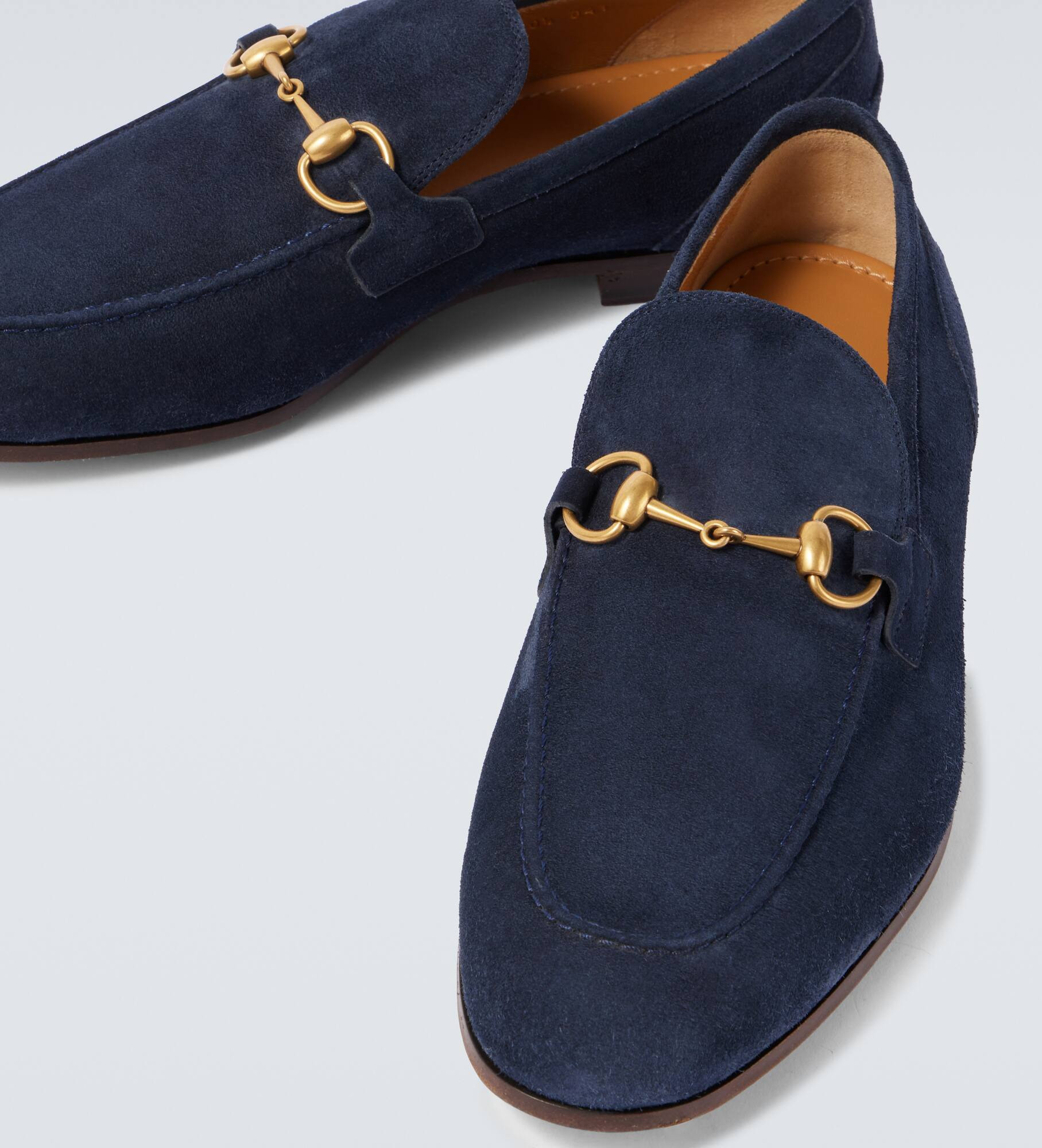 Gucci Jordaan Horsebit suede loafers - 3