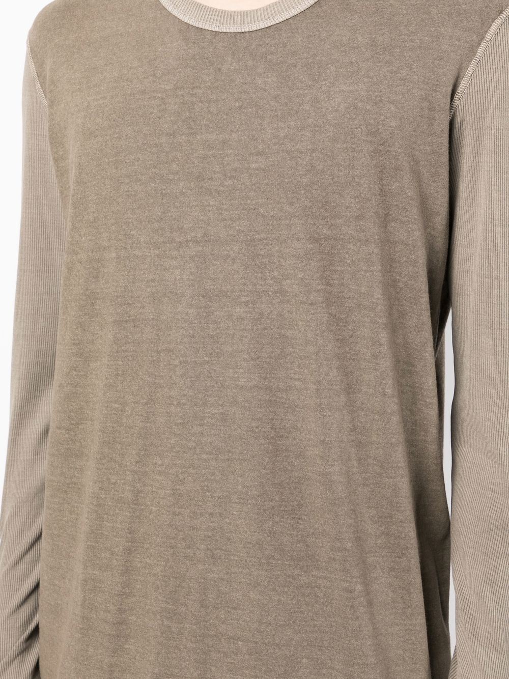 two-tone long-sleeve T-shirt - 5