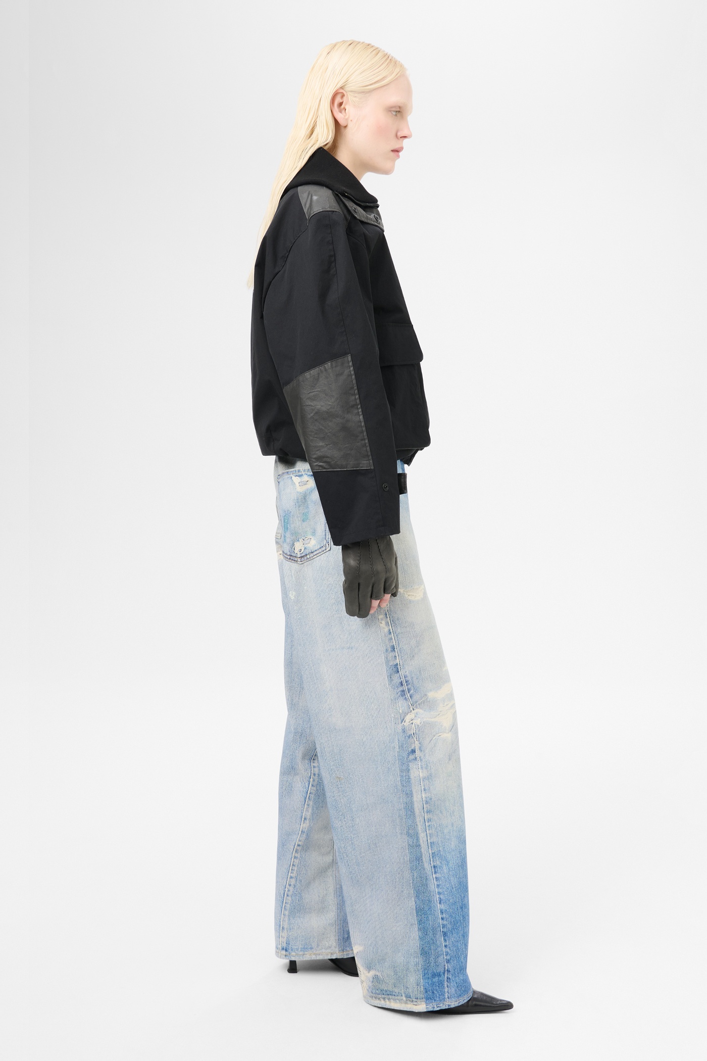 Marine Jacket Static Black Papyrus Poly - 5
