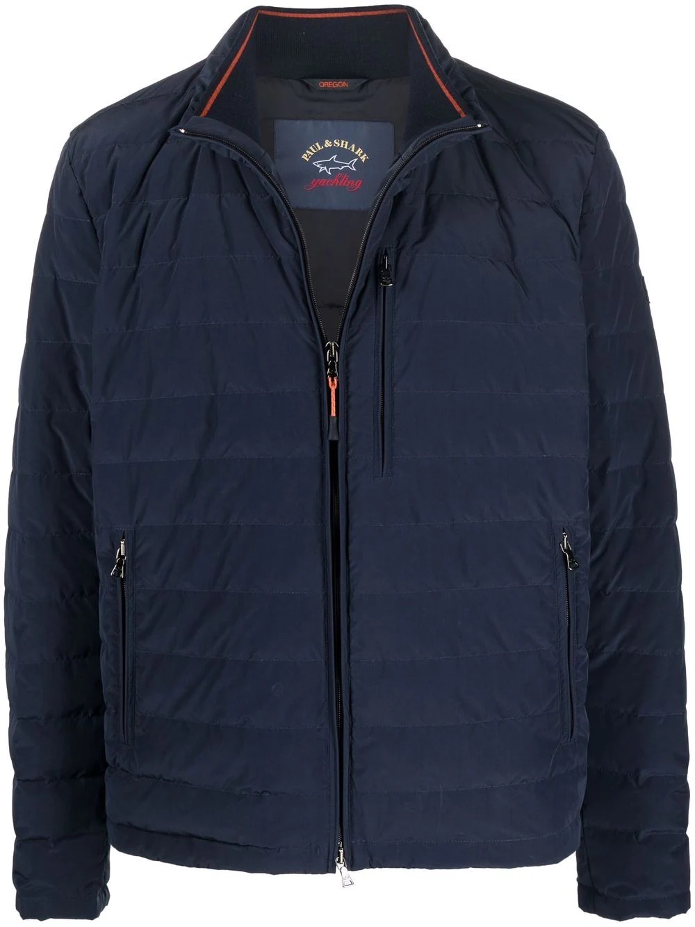 quilted-finish padded jacket - 1