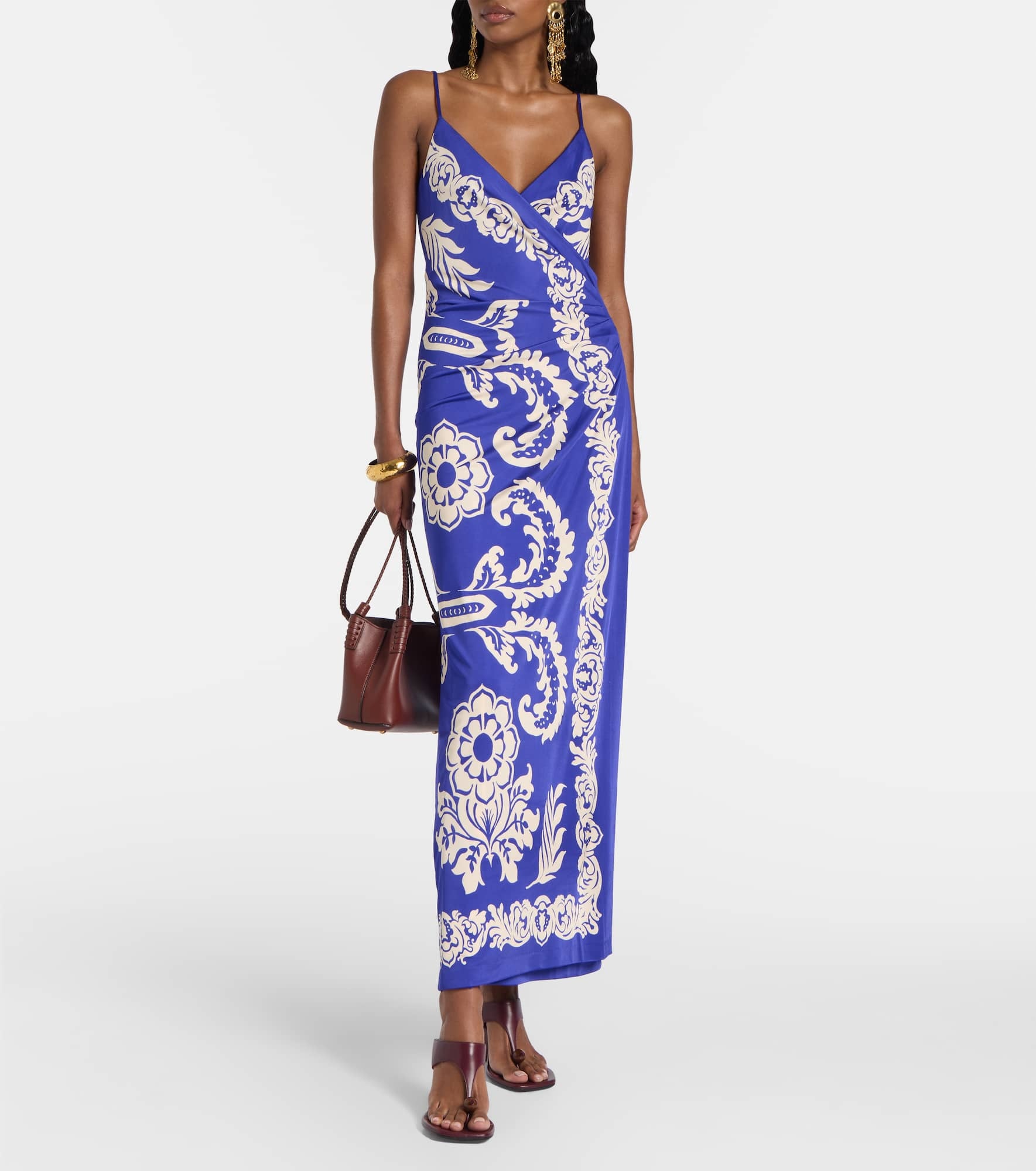 Paisley printed maxi dress - 2