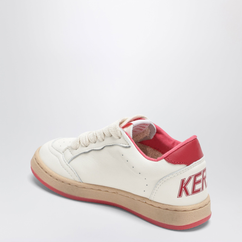 Ball Star sneakers in white/red 4