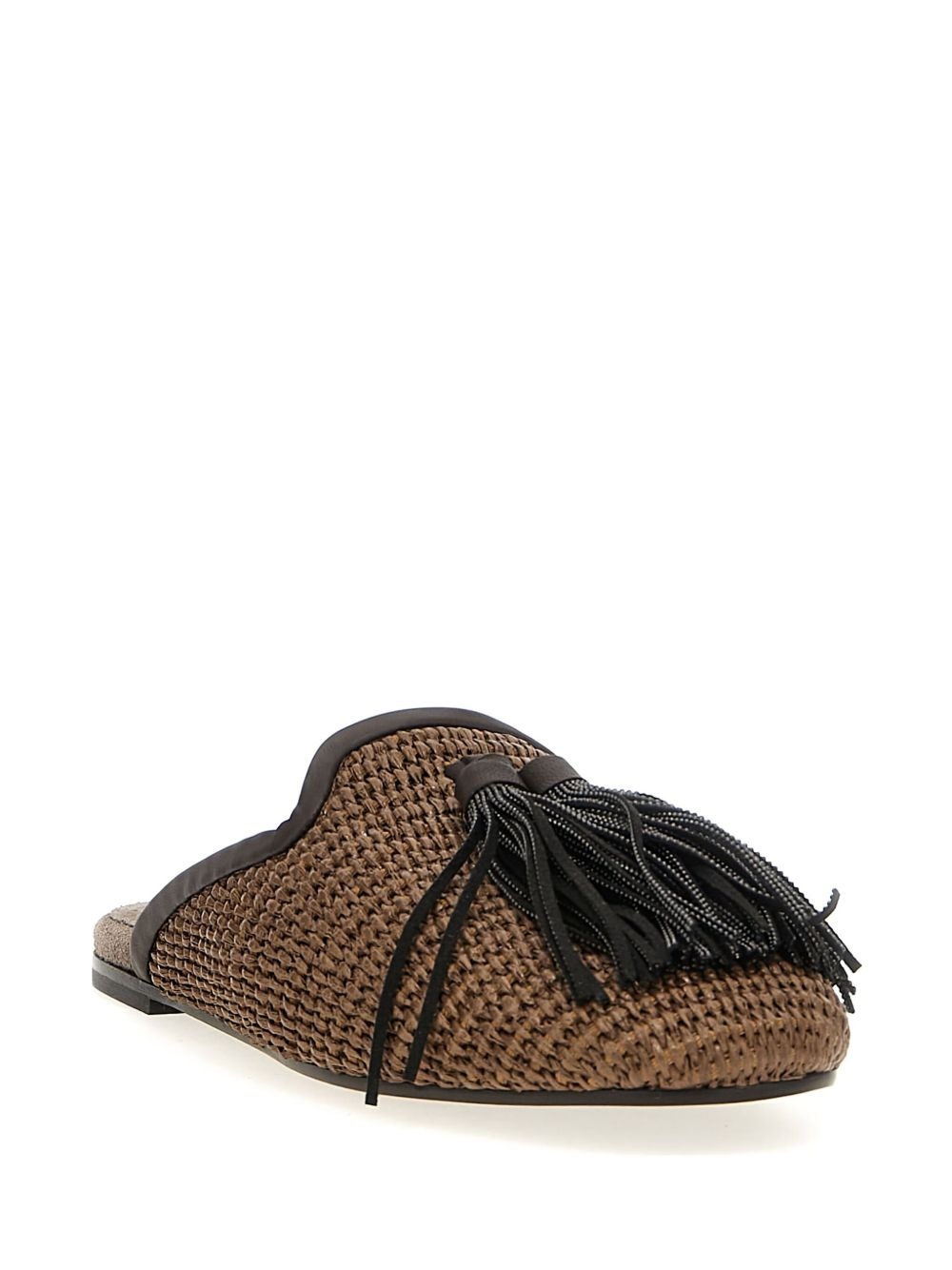 Jewel tassel mules - 2