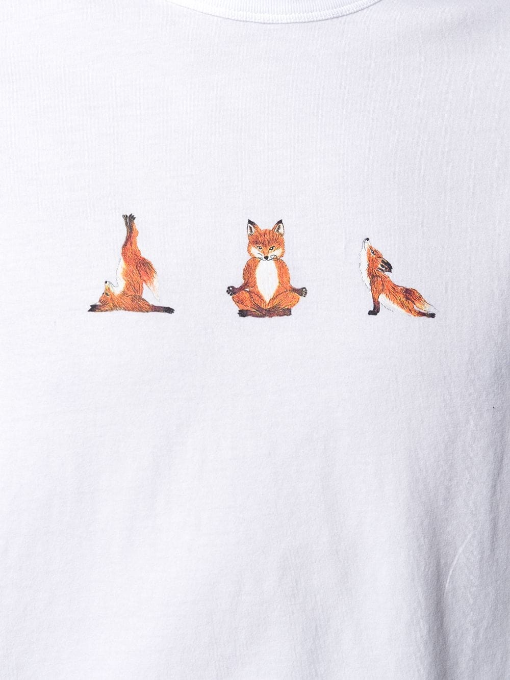 fox print T-shirt - 5