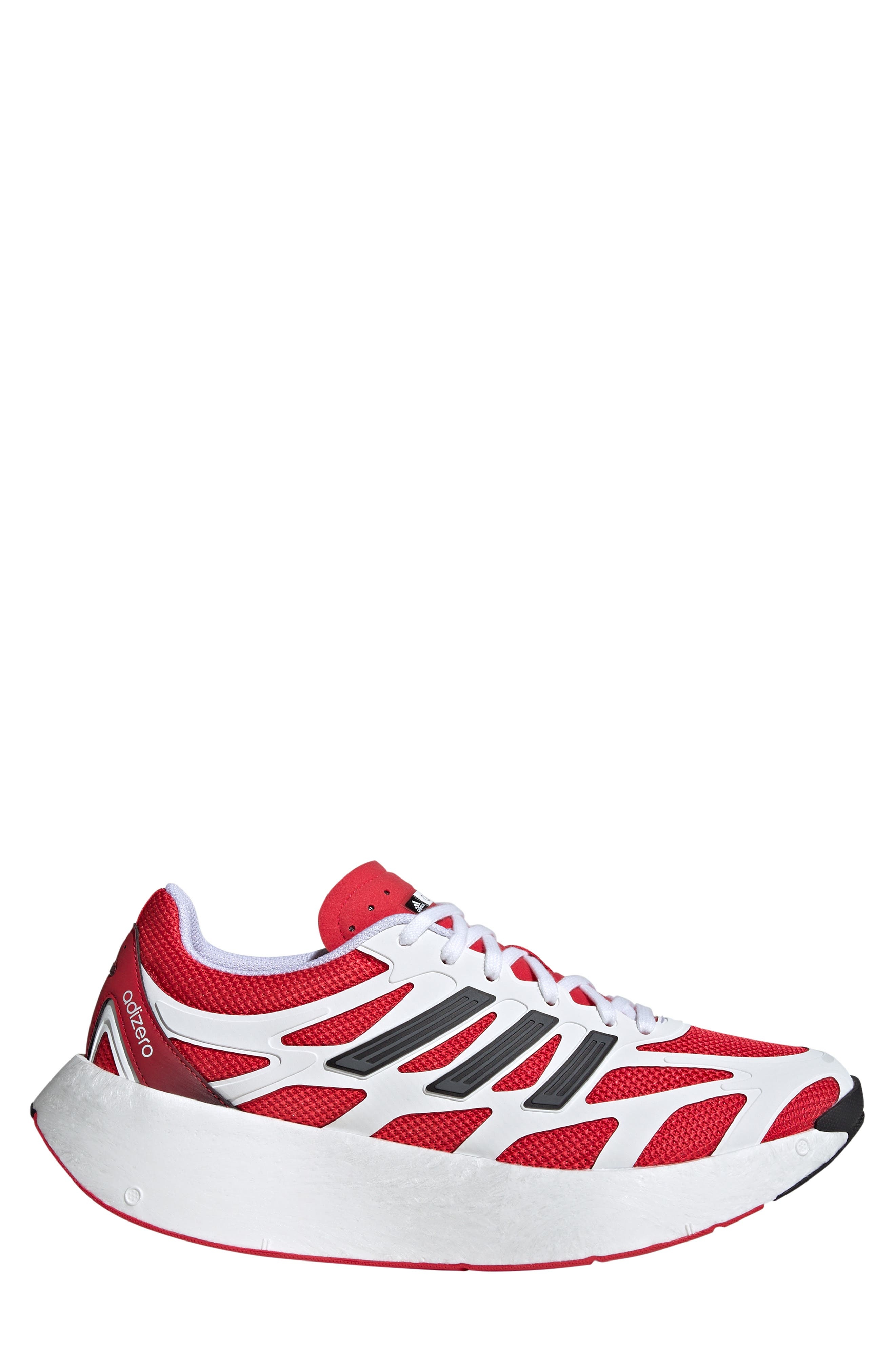 adidas Gender Inclusive Adizero Aruku Sneaker in White/Pure Ruby/Black at Nordstrom - 3