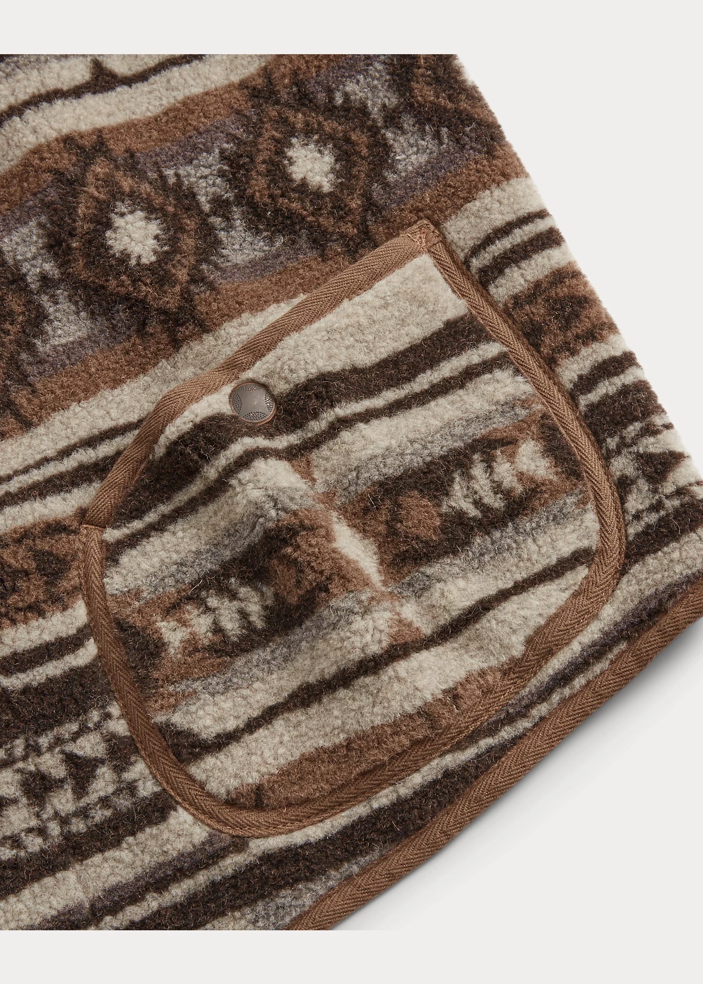 Jacquard Pile Fleece Vest - 4