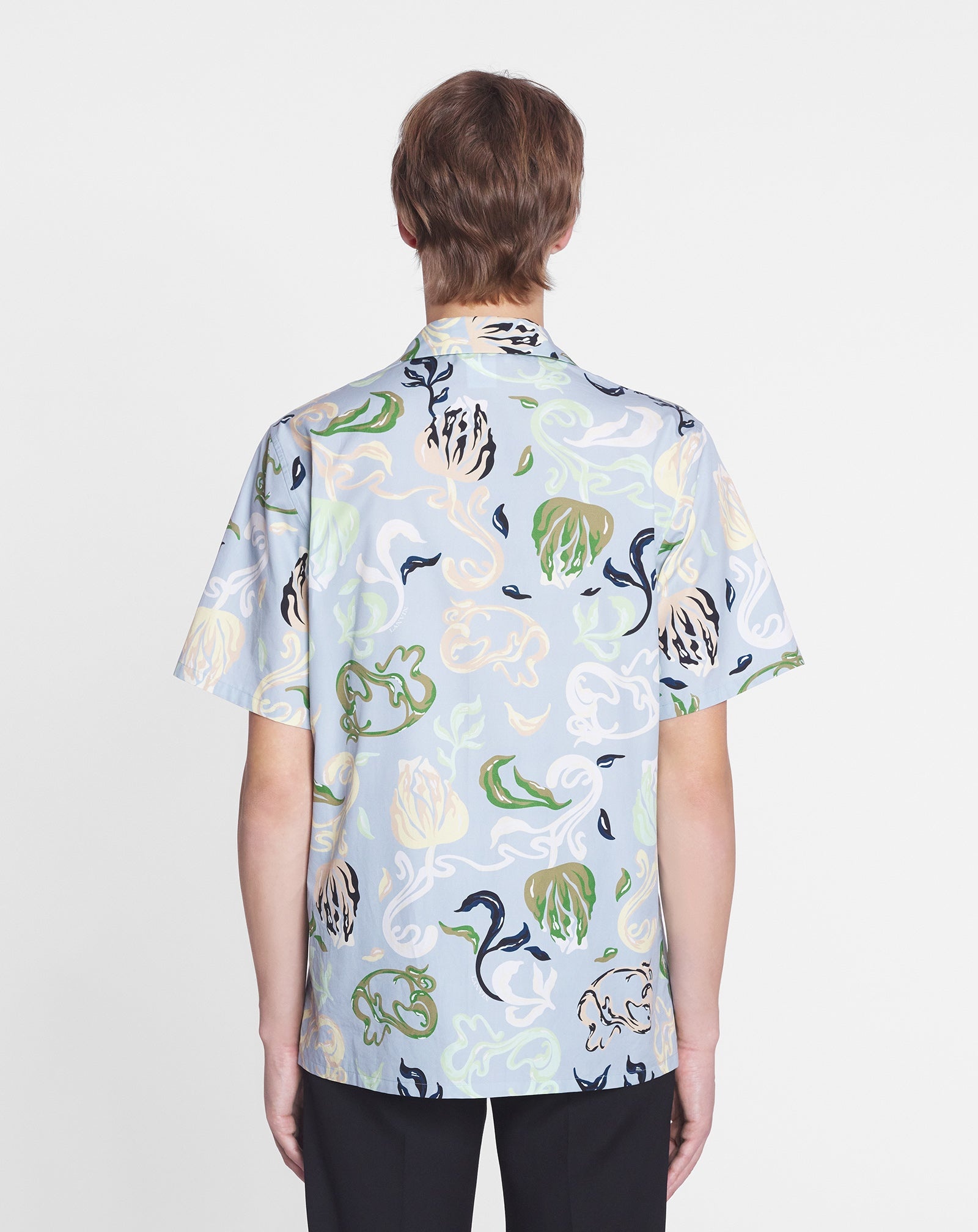 FLORAL PRINT BOWLING SHIRT - 4
