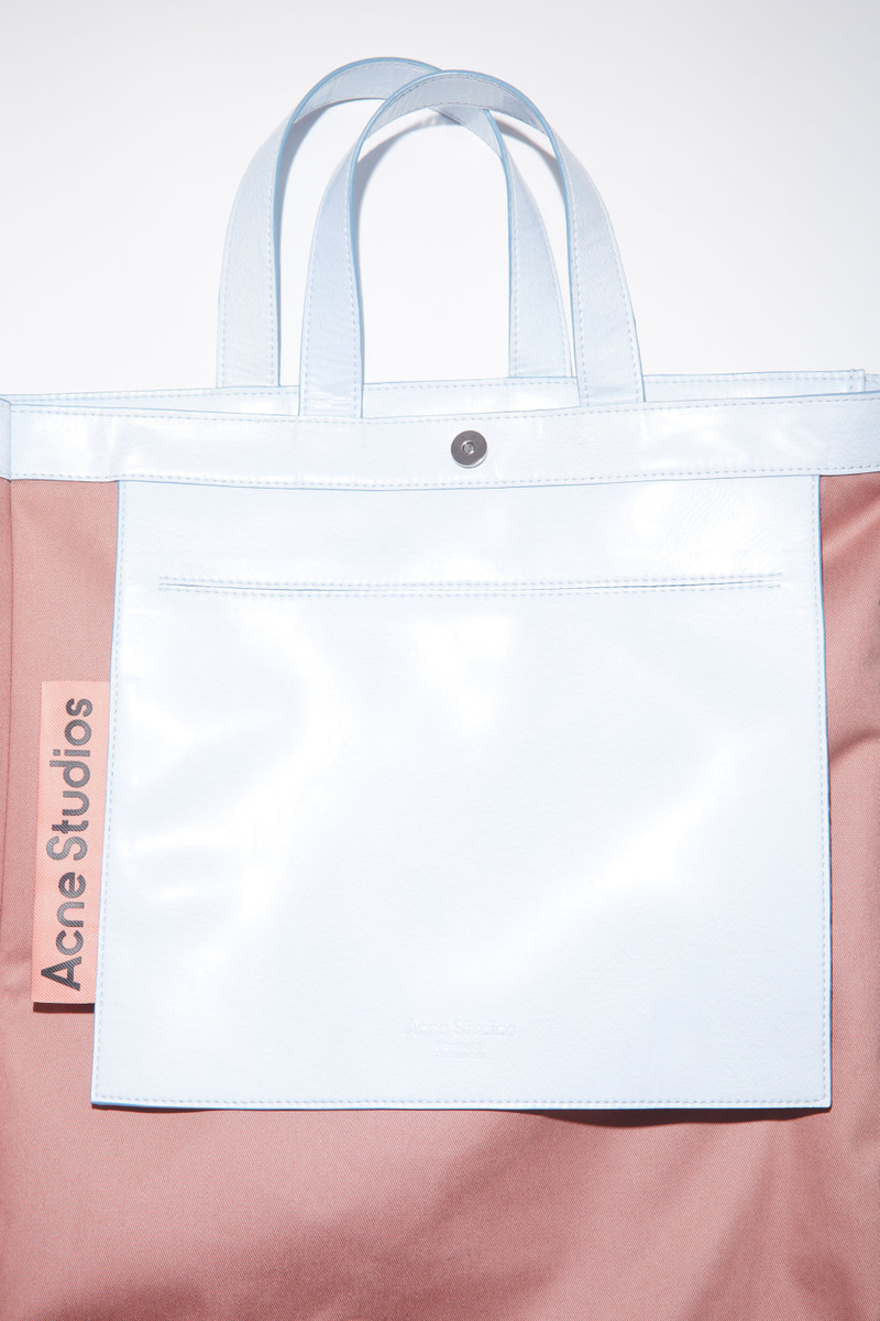 Printed logo tote bag - White/grey 7