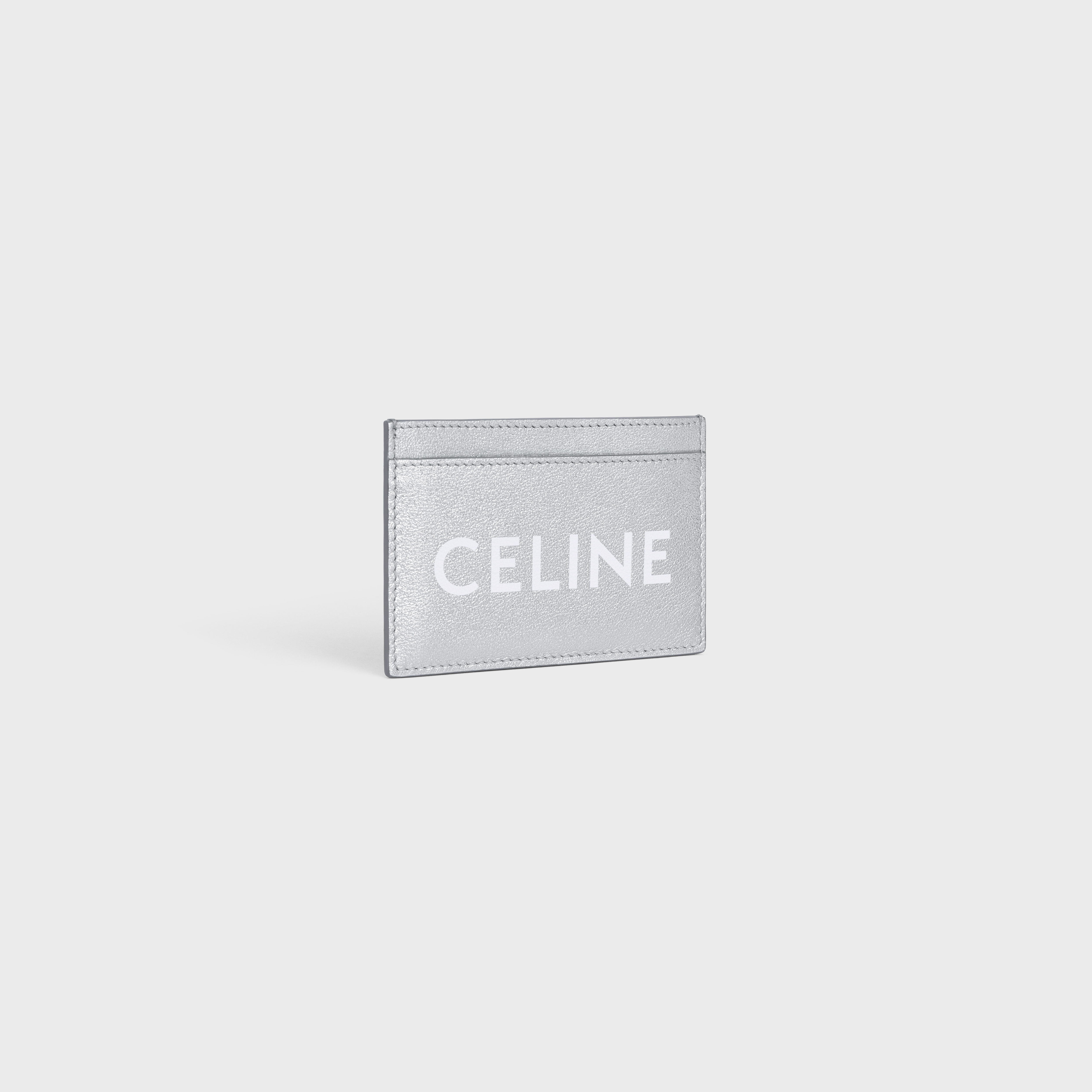 Card holder CUIR TRIOMPHE in laminated calfskin with celine print - 2