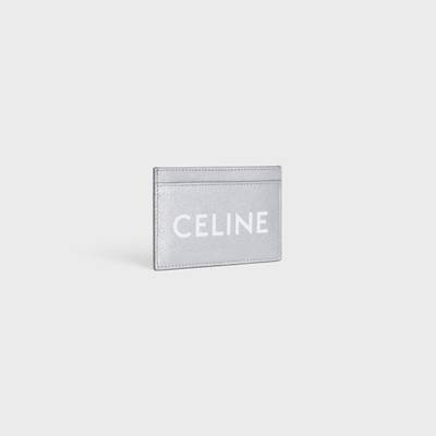 CELINE Card holder CUIR TRIOMPHE in laminated calfskin with celine print outlook