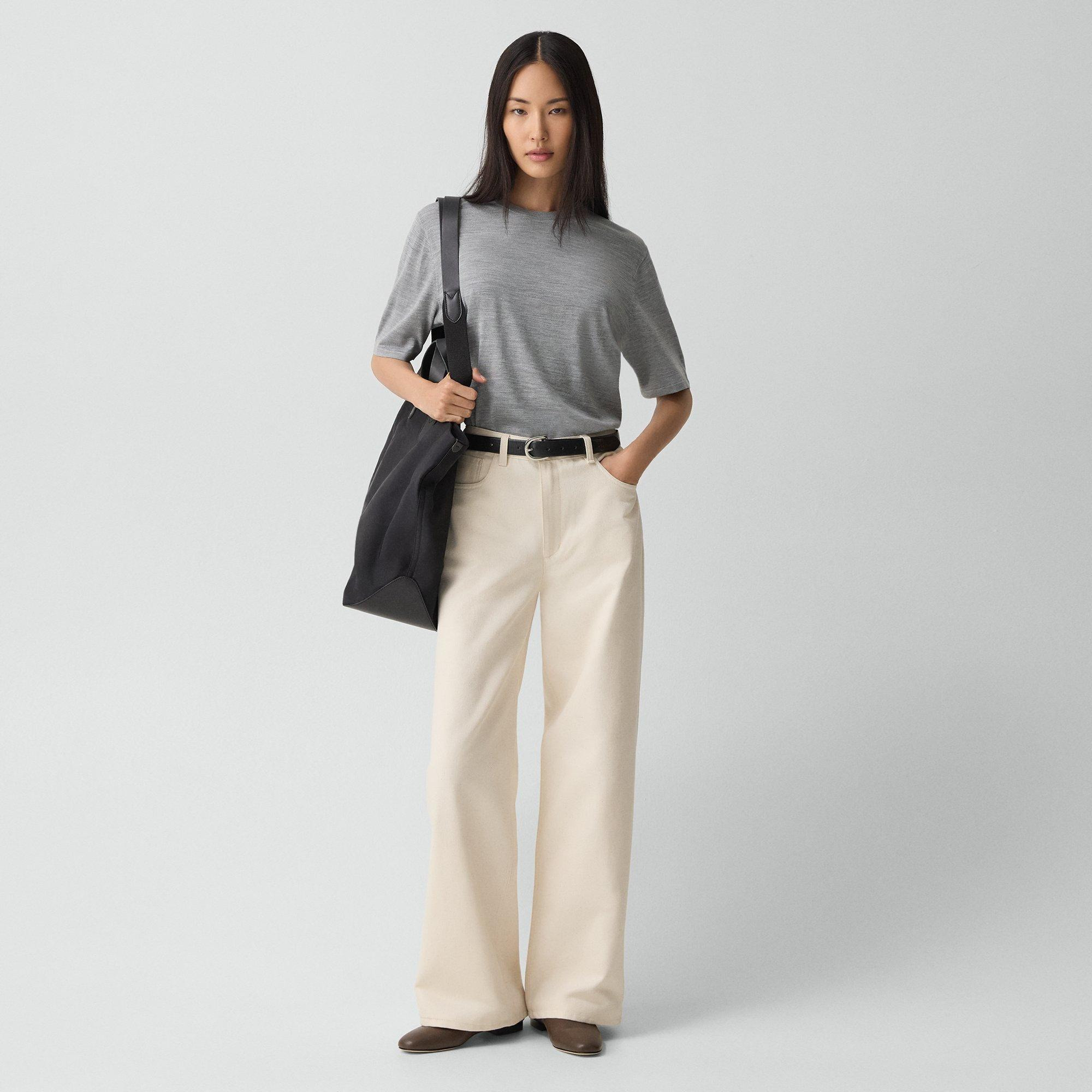 Boyfriend Tee in Regal Wool - 6