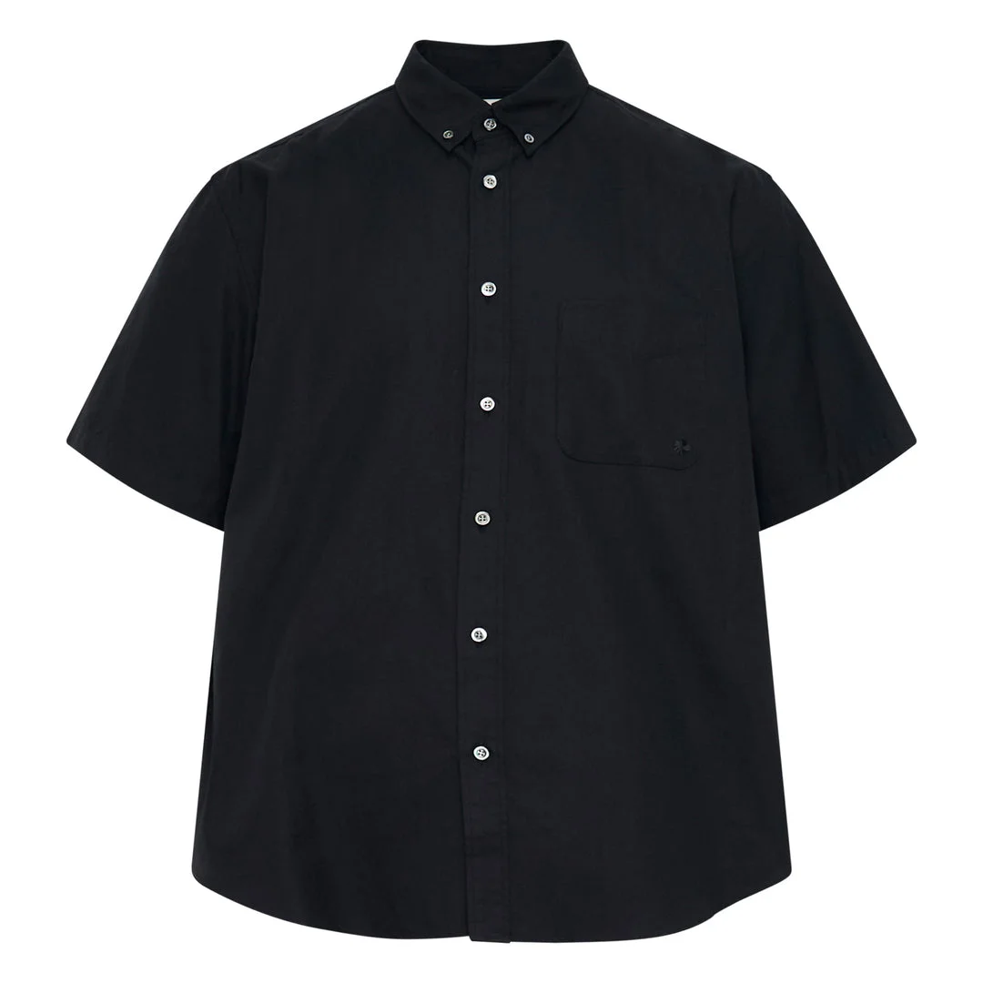 Short Sleeve Oxford Button Down Shirt - 1