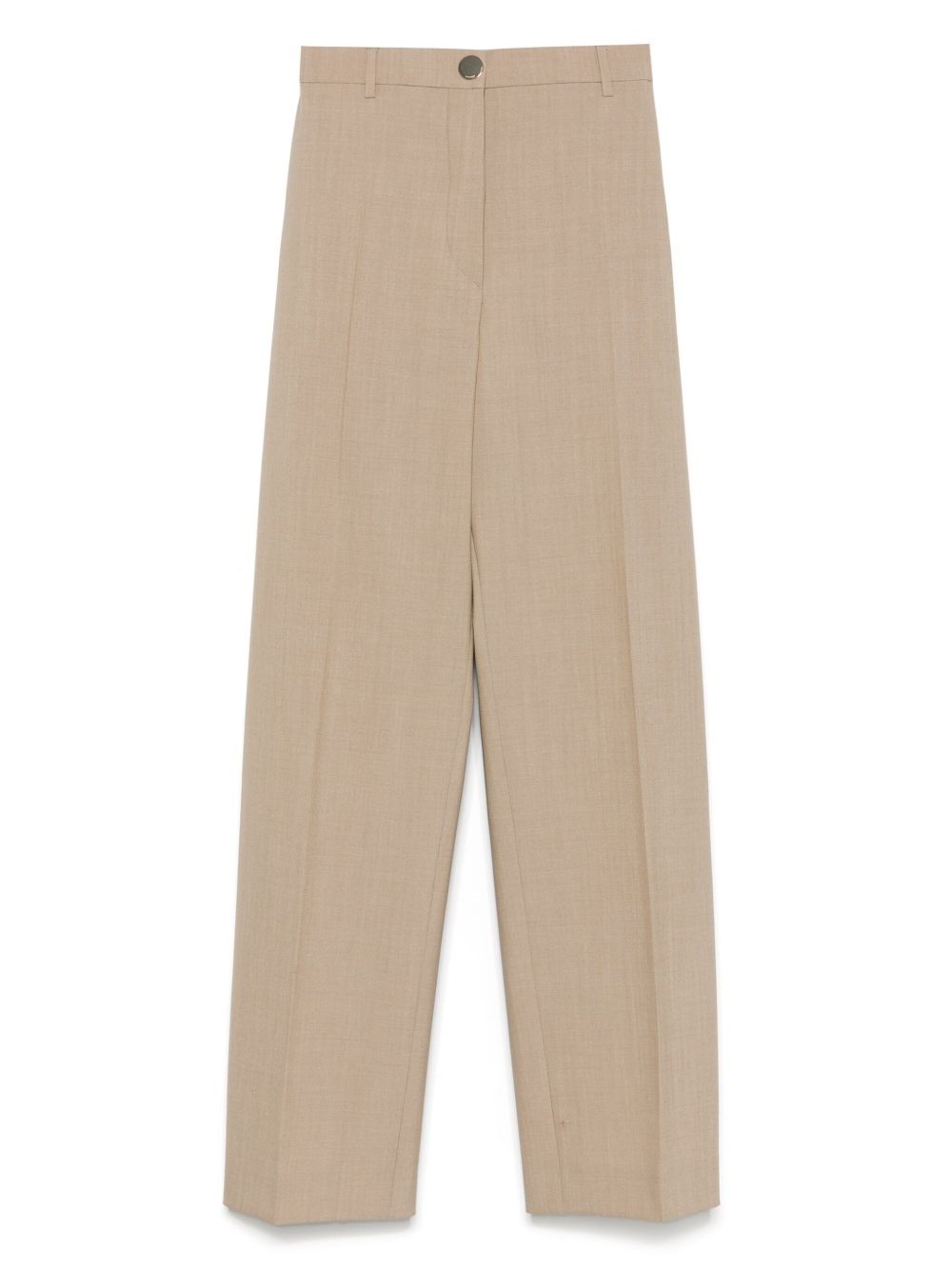virgin wool high-waisted trousers - 1