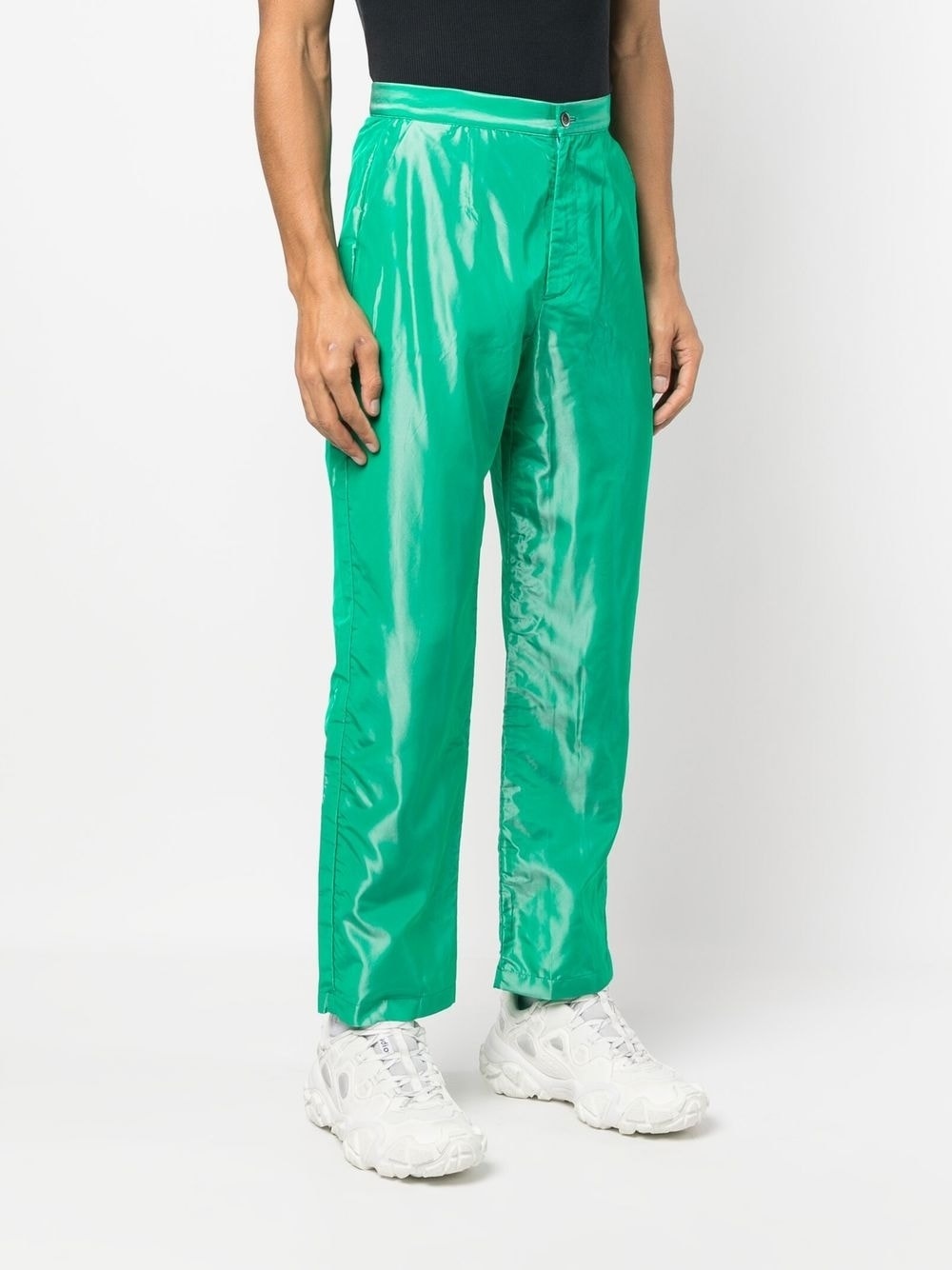 mid-rise straight-leg trousers - 3