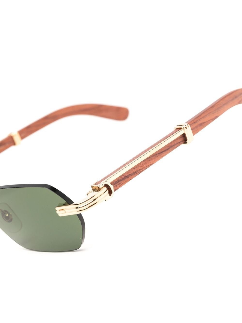tinted geometric-frame sunglasses - 3