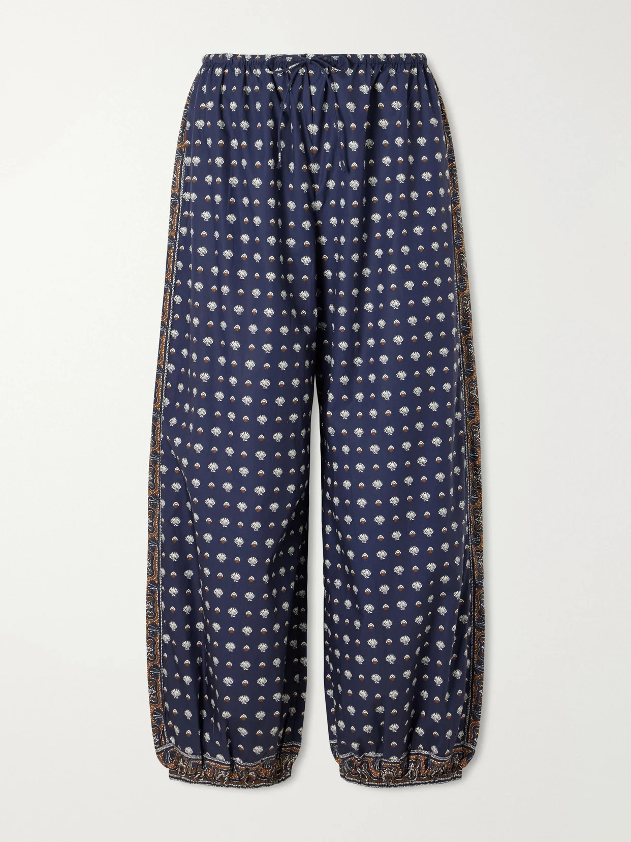 Yarrow Printed Cotton Balloon Pants - 1