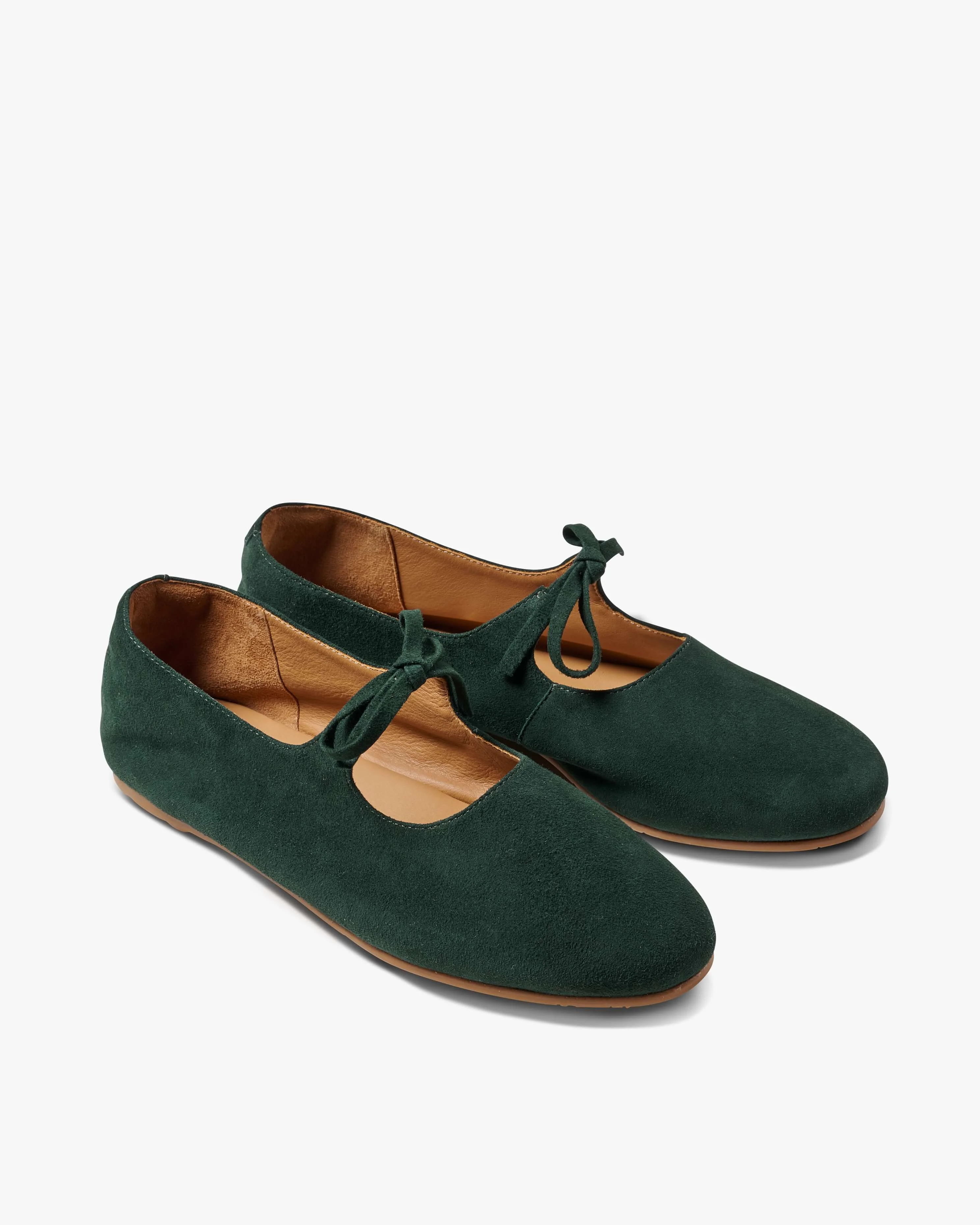 Crane Bow Suede Mary Jane Shoe - 1