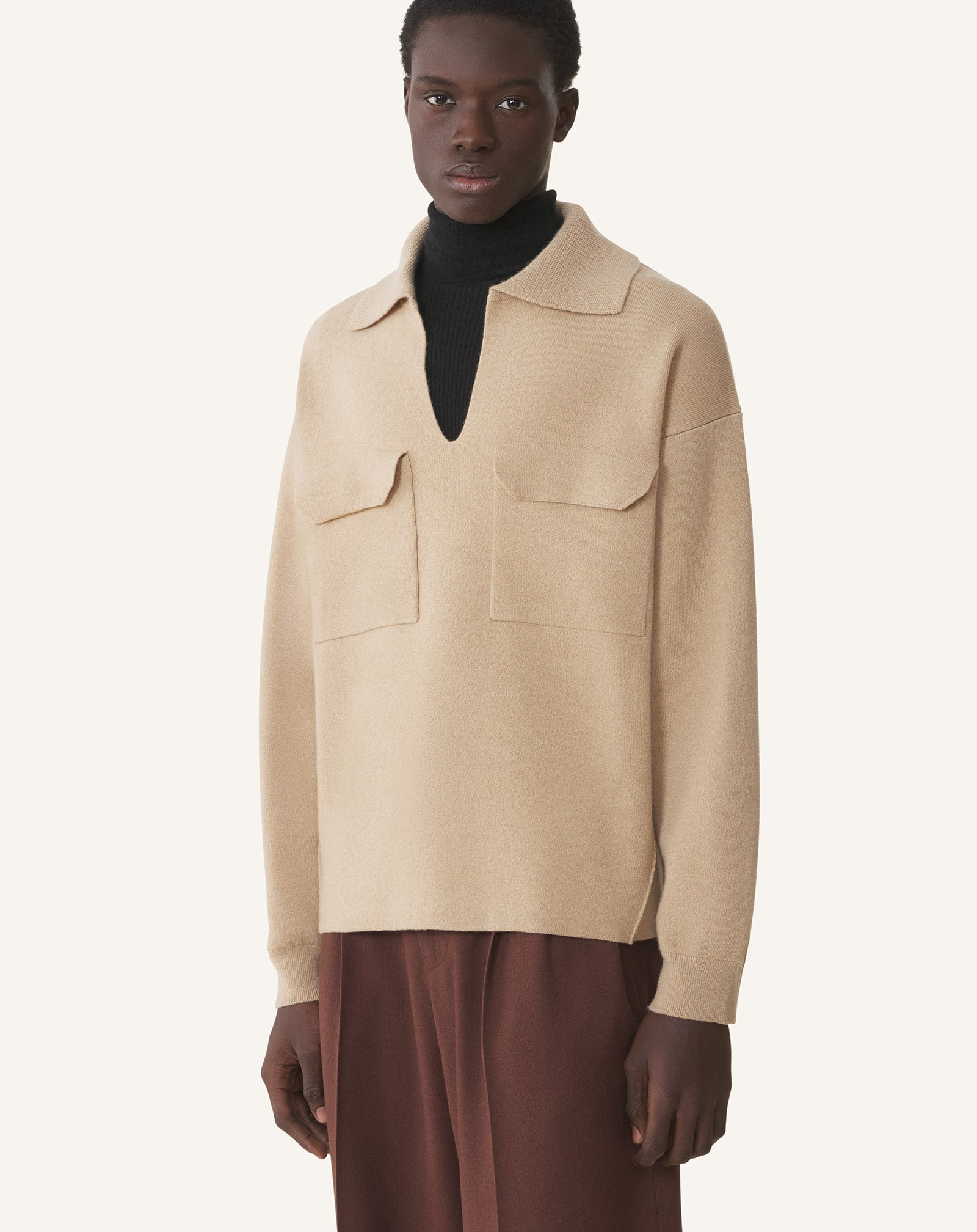 CASHMERE POLO SHIRT - 3