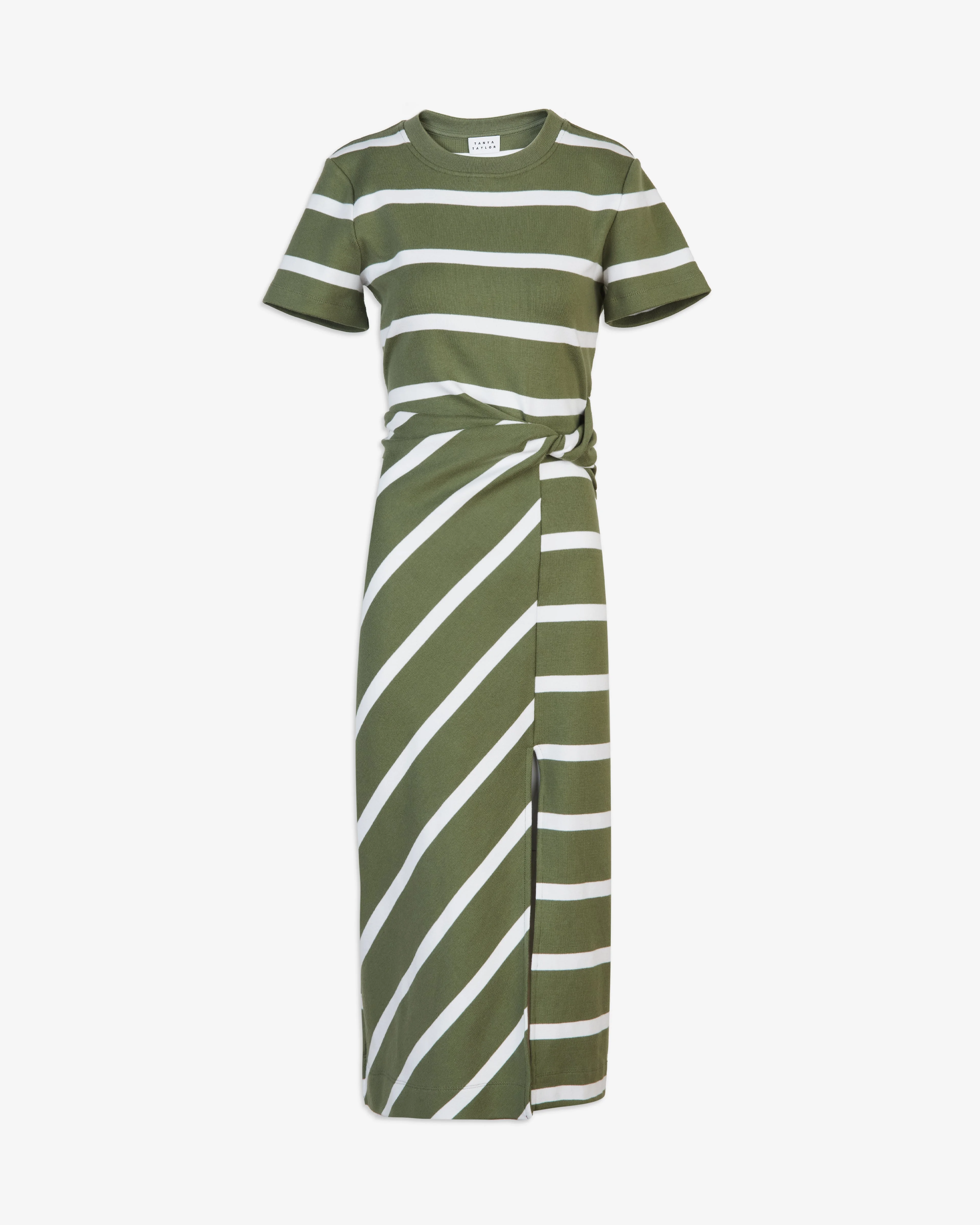 SHORT SLEEVE STRIPED CODY DRESS - 1