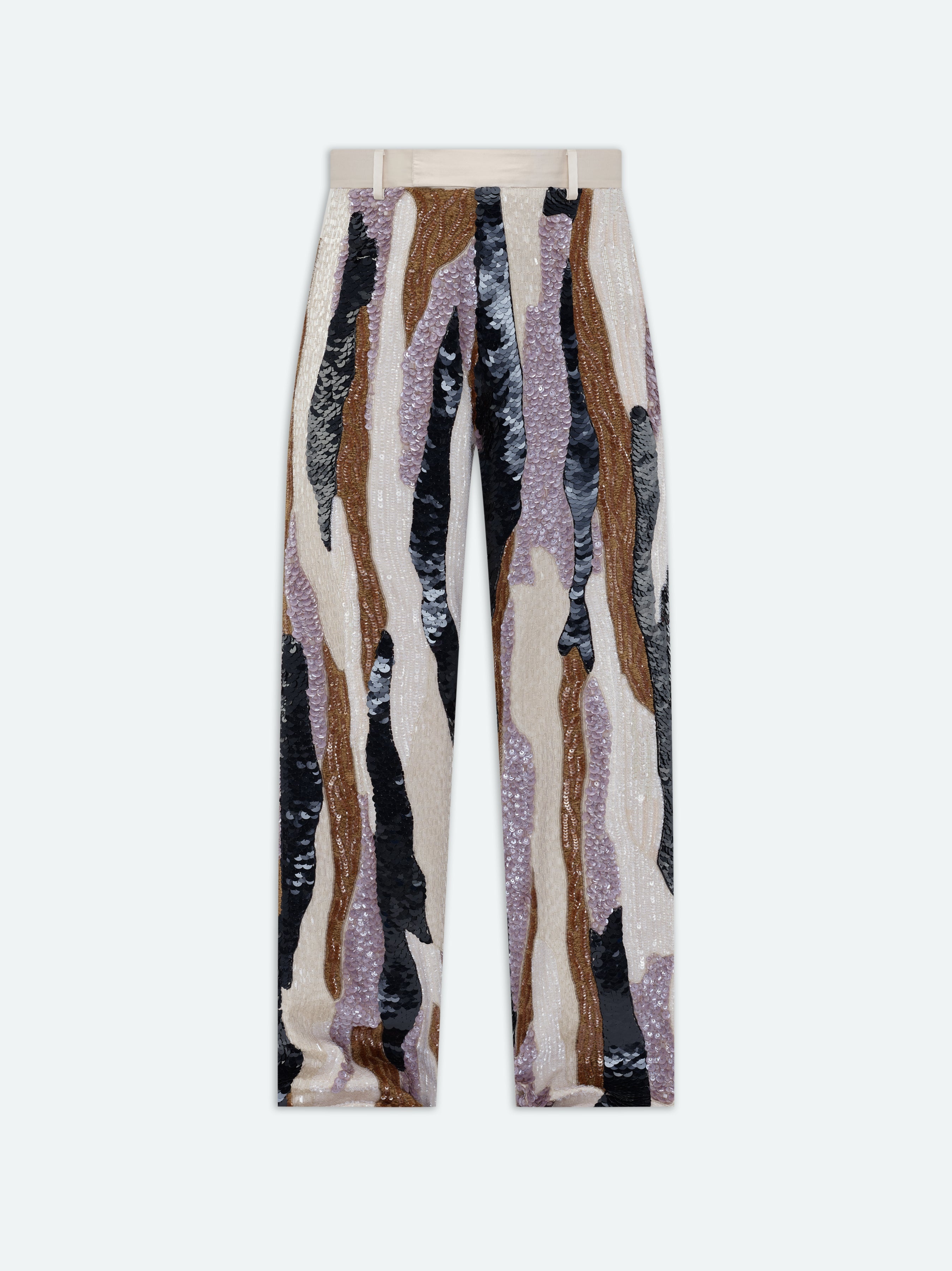 AMIRI MIXED MEDIA SEQUIN BAGGY PANT | REVERSIBLE