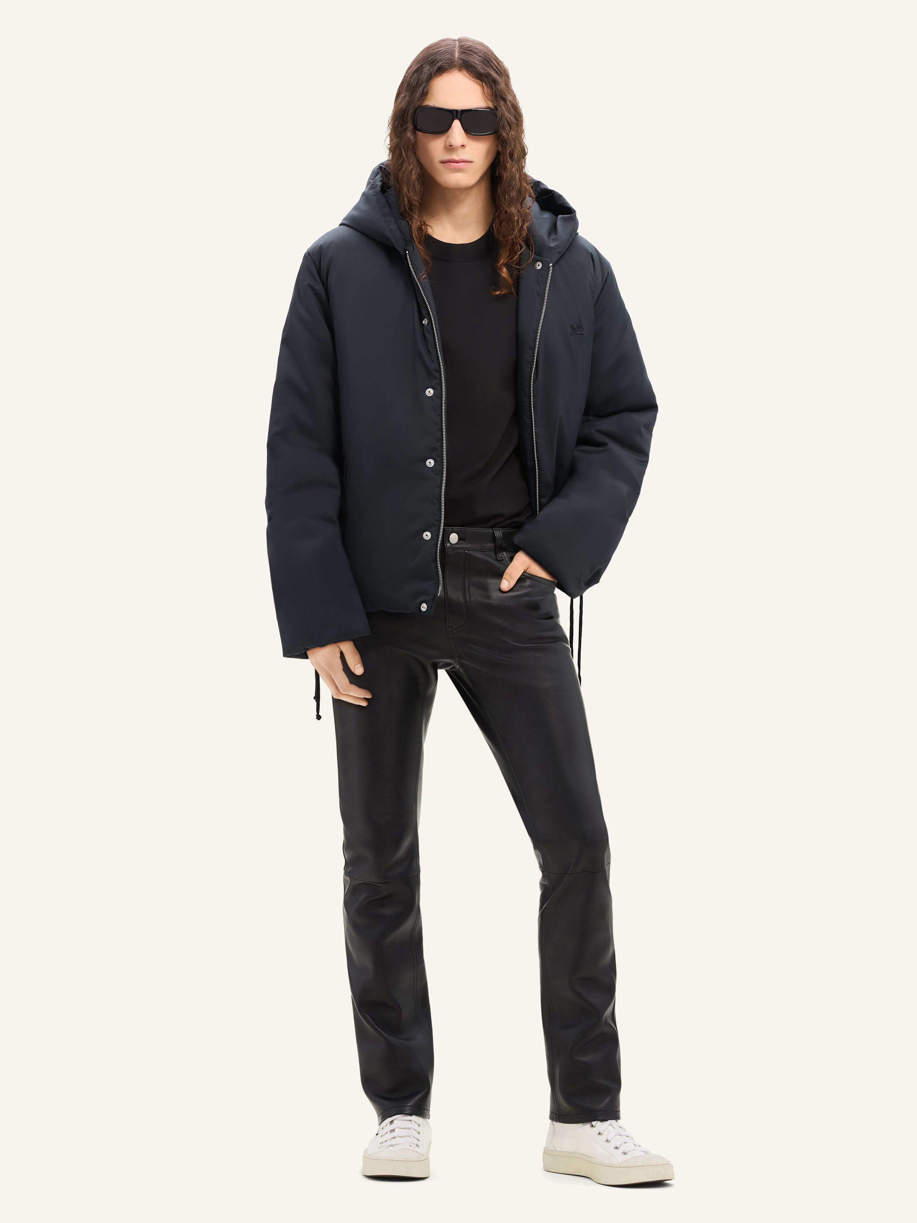 NYLON HOODED PUFFER JACKET - 3