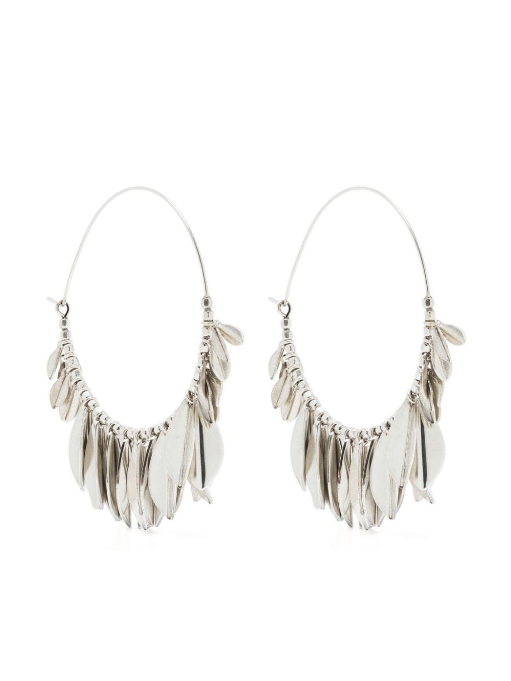 leaf hoop earrings - 1