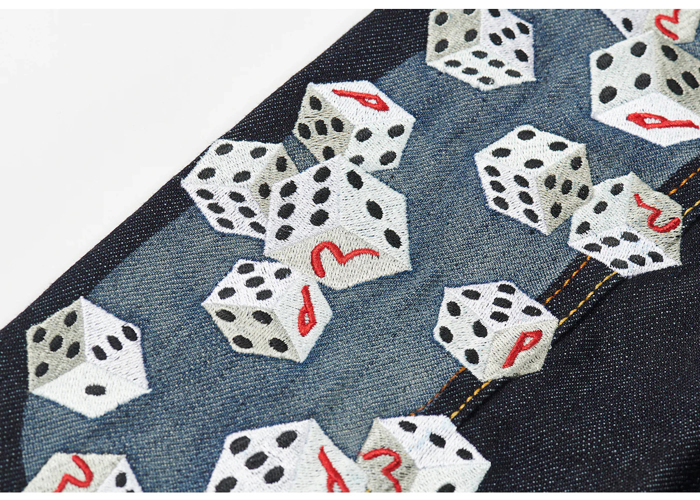 Palace x Evisu Dice Denim Jacket Raw - 3