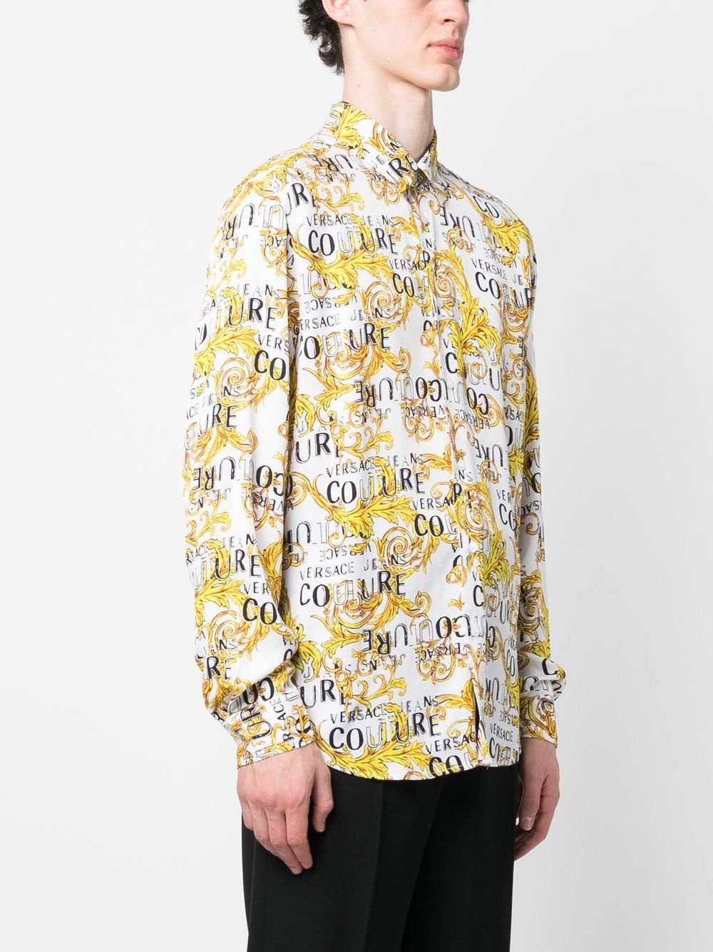 signature-barocco-print shirt - 3