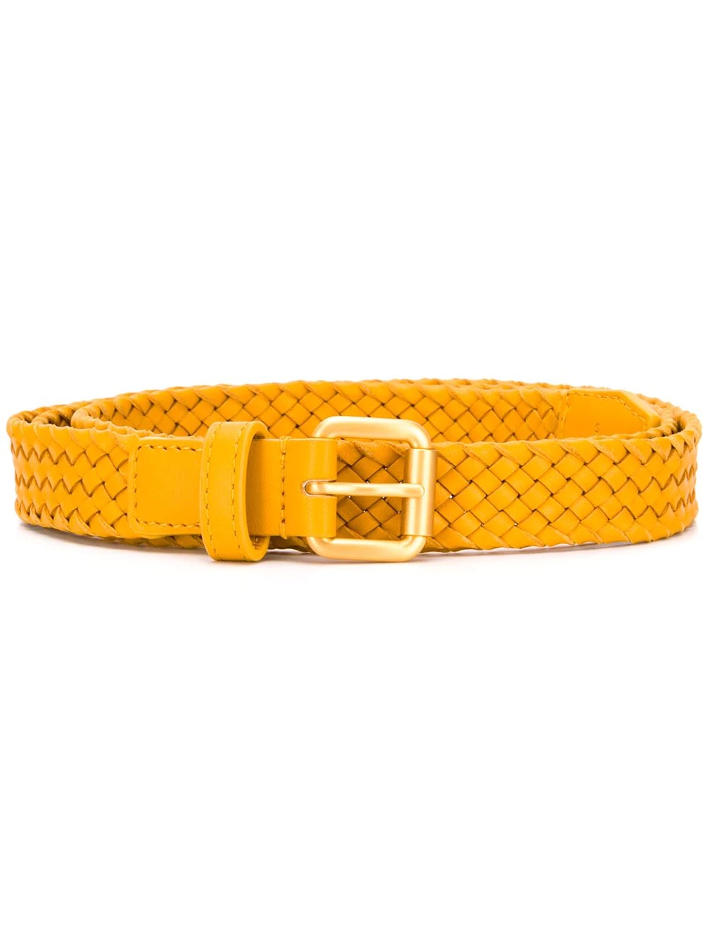 Intrecciato leather belt - 1