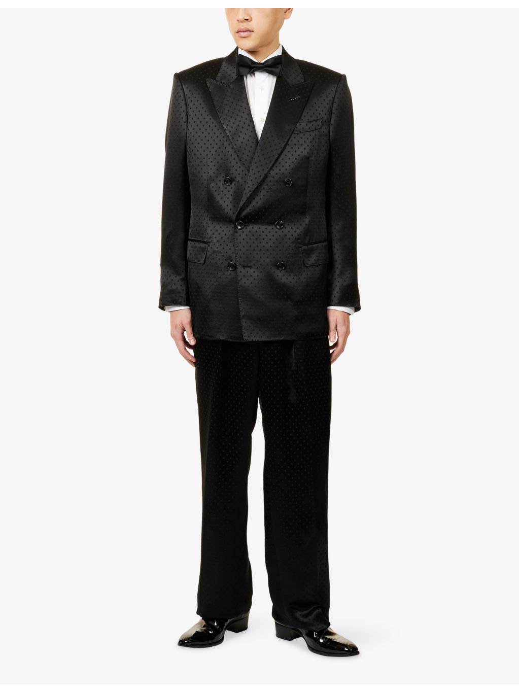 Jacquard Double-Breasted Silk-Blend Jacket - 2