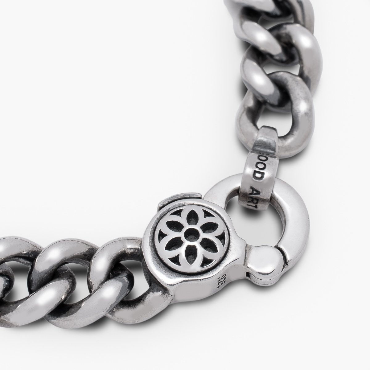 BS-CURBC GOOD ART HLYWD Curb Chain Bracelet Size C - Sterling Silver - 4